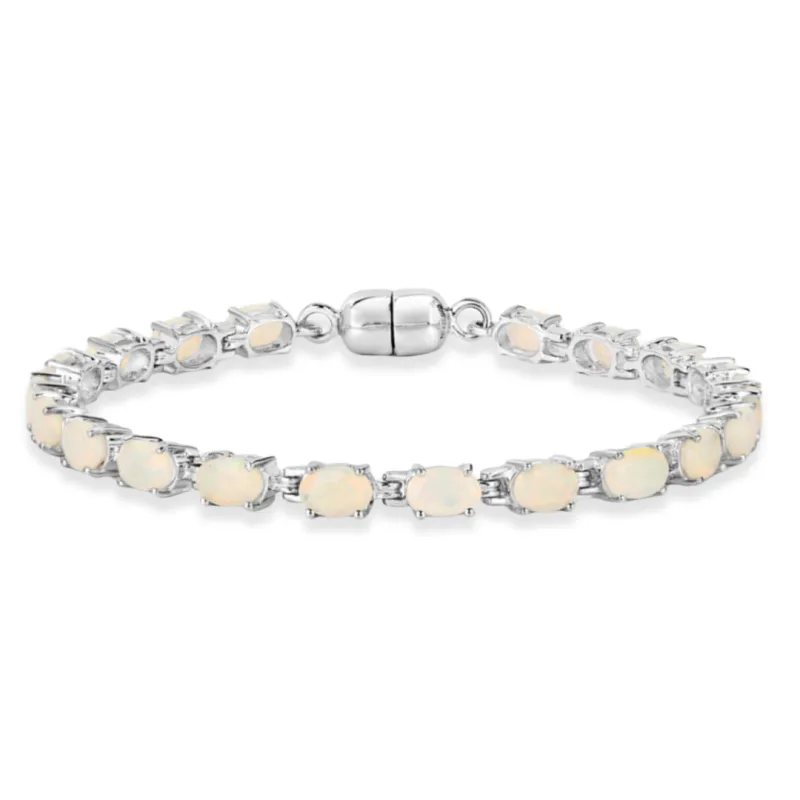 Genuine Ethiopian Opal Tennis Bracelet made by Zulily