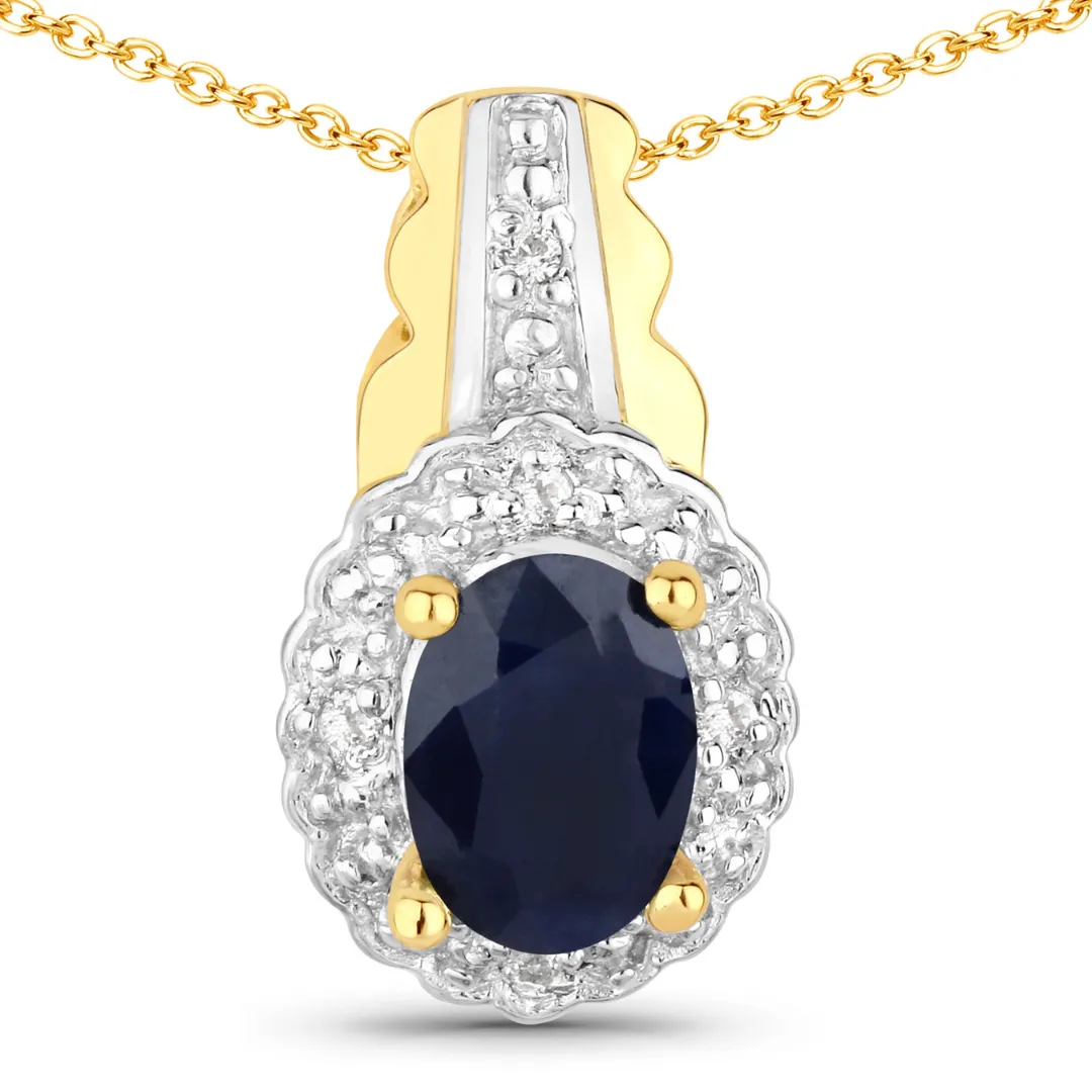 Sterling Silver Black Blue Sapphire Jewelry Set sold by Zulily product image thumbnail 2