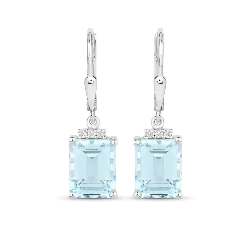 Blue Topaz Dangle Earrings made by Zulily