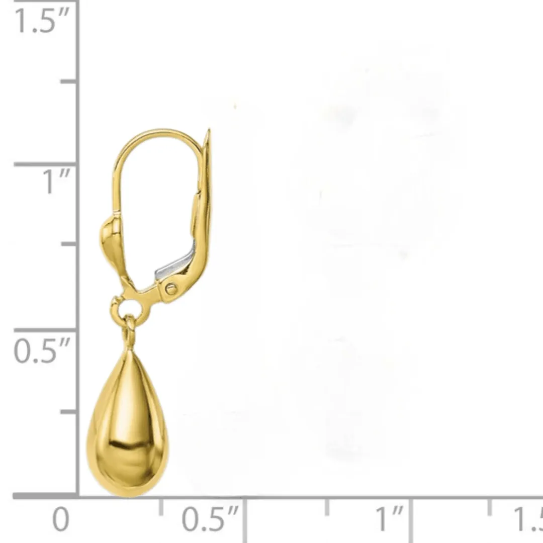 10K Gold Teardrop Dangle Earrings sold by Zulily product image thumbnail 5