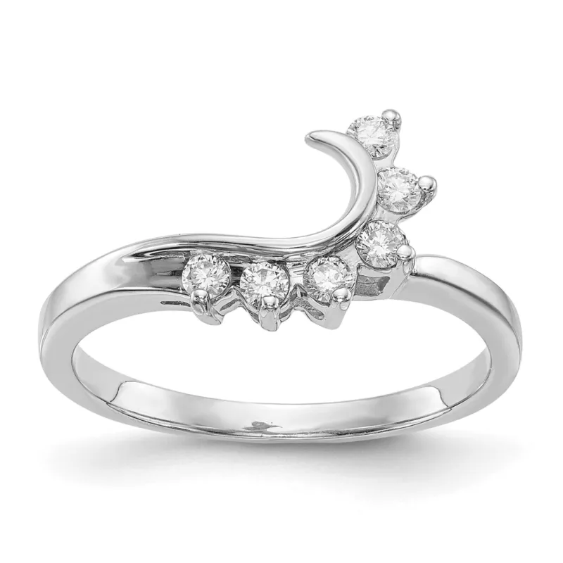 14K White Gold Lab Grown Diamond Ring made by Zulily