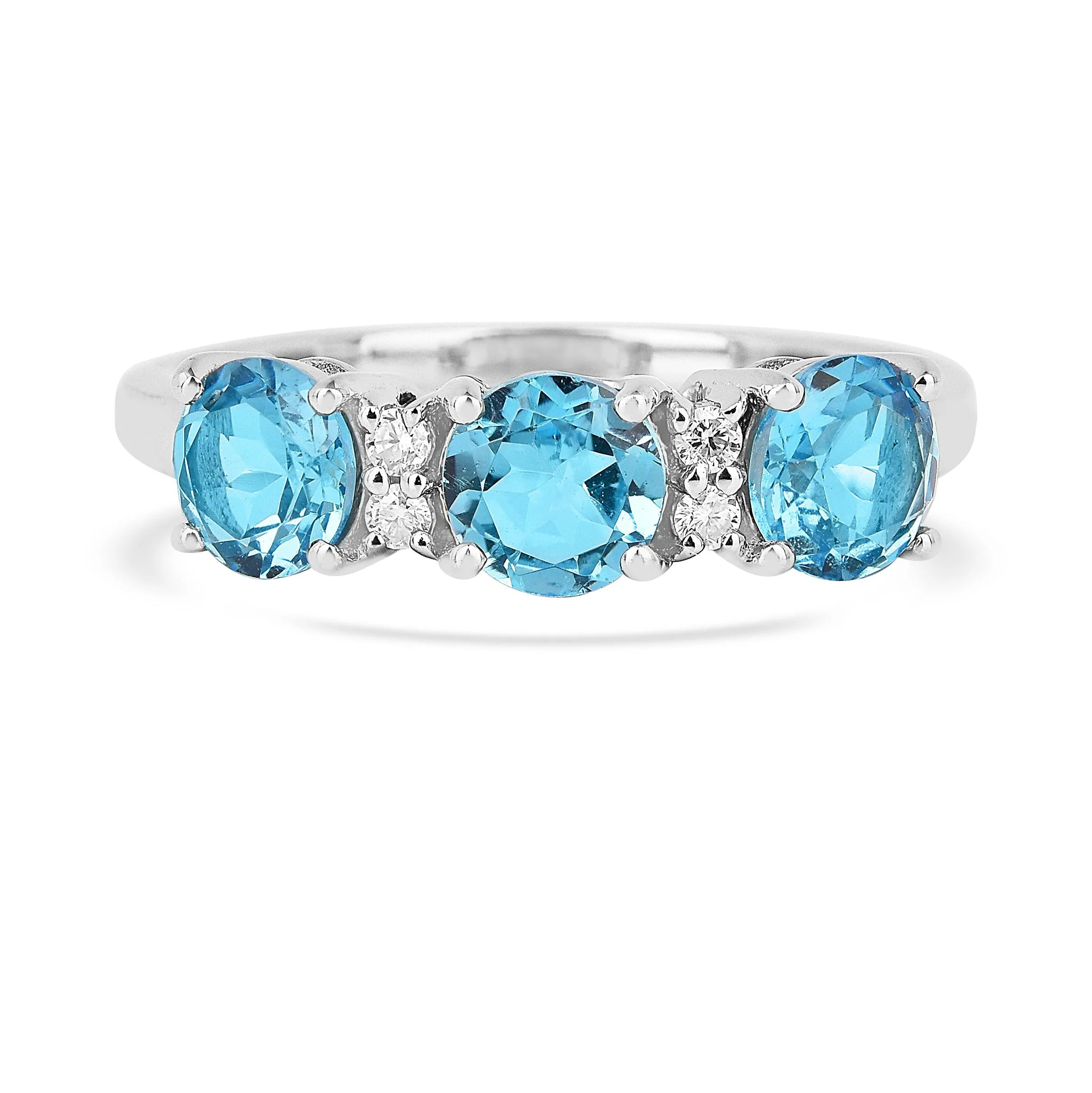 Three Stone Blue Topaz Ring sold by Zulily product image thumbnail 2