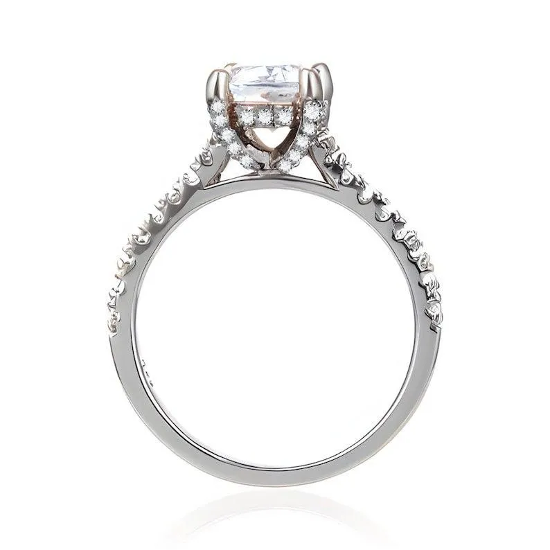 White Topaz Pave Promise Ring sold by Zulily product image thumbnail 4