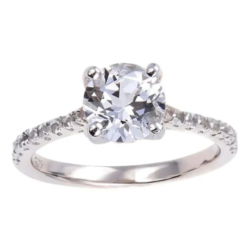 White Topaz Pave Promise Ring made by Zulily