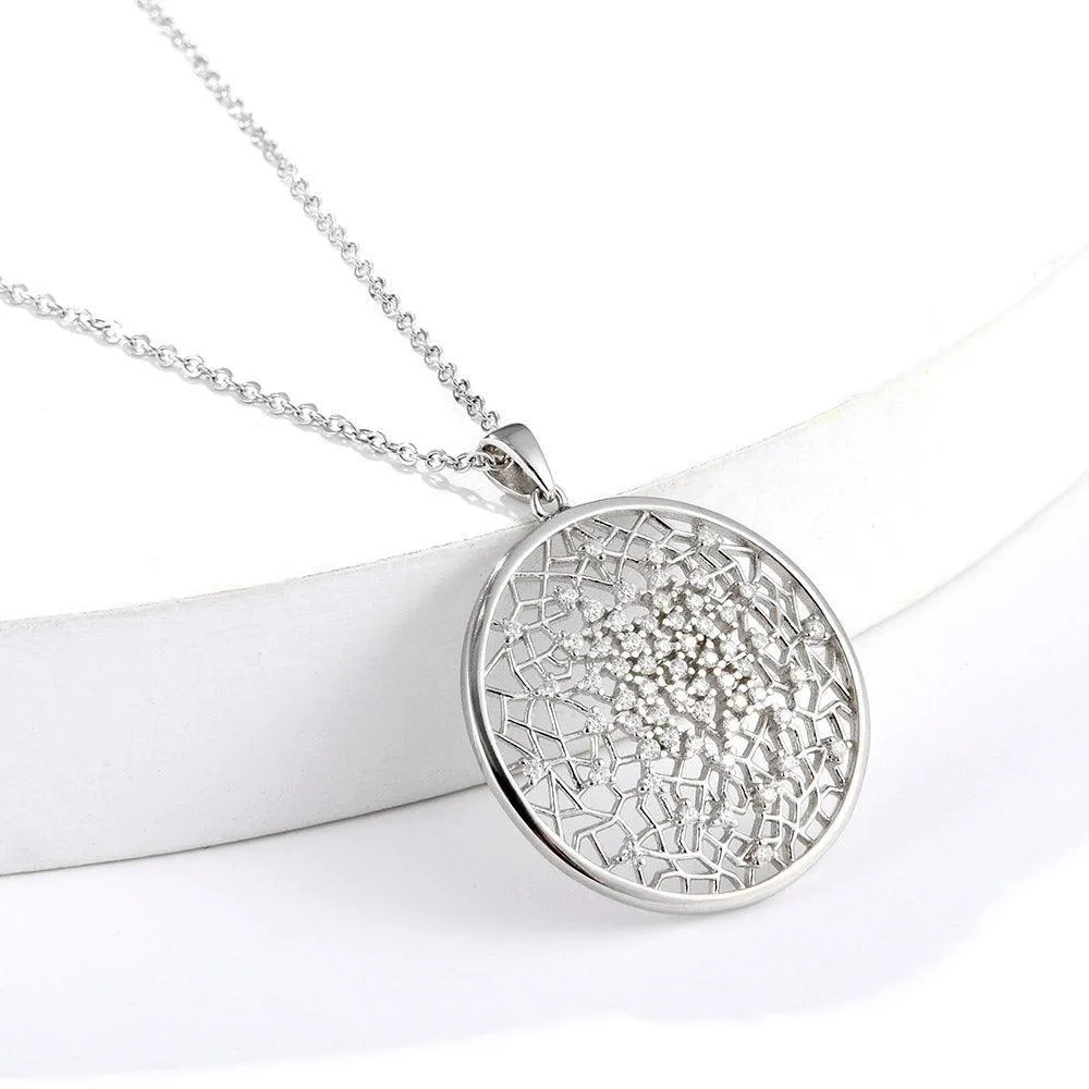 Flower of Life Moissanite Necklace sold by Zulily product image thumbnail 4