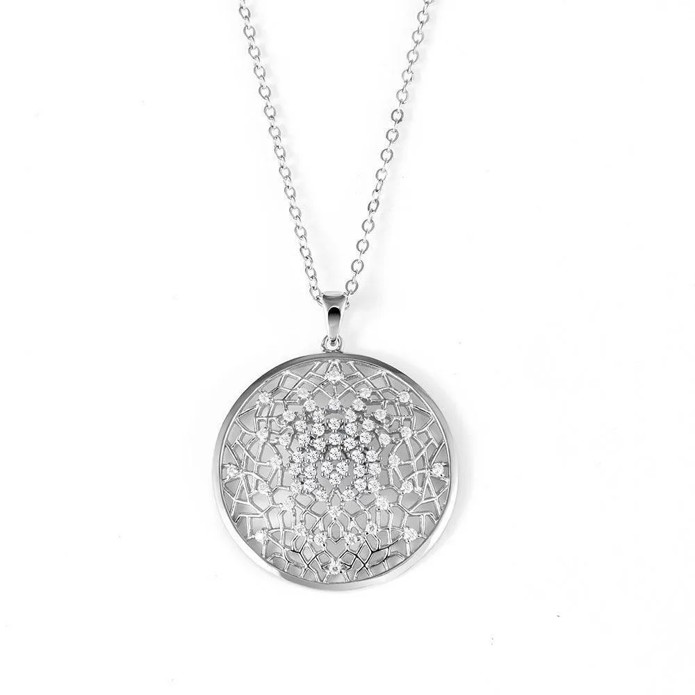 Flower of Life Moissanite Necklace sold by Zulily