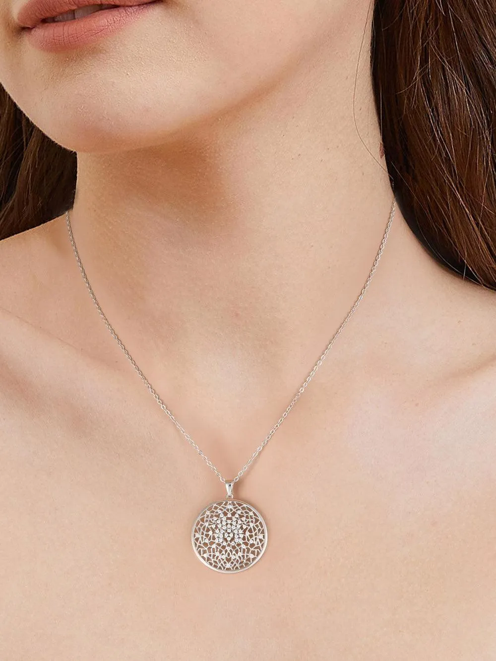 Flower of Life Moissanite Necklace sold by Zulily product image thumbnail 2