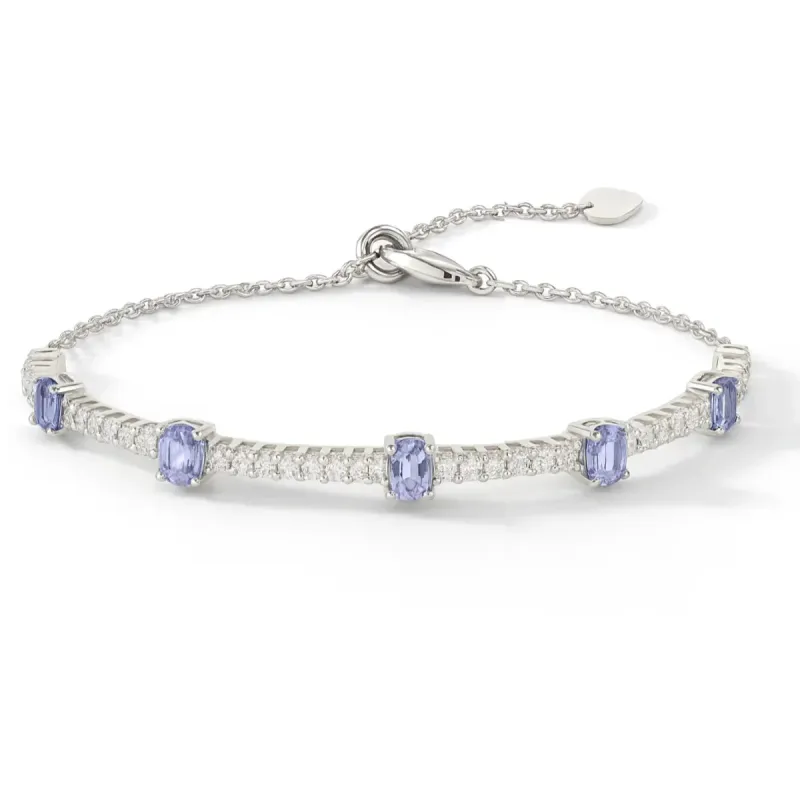 Tanzanite Adjustable Bracelet made by Zulily