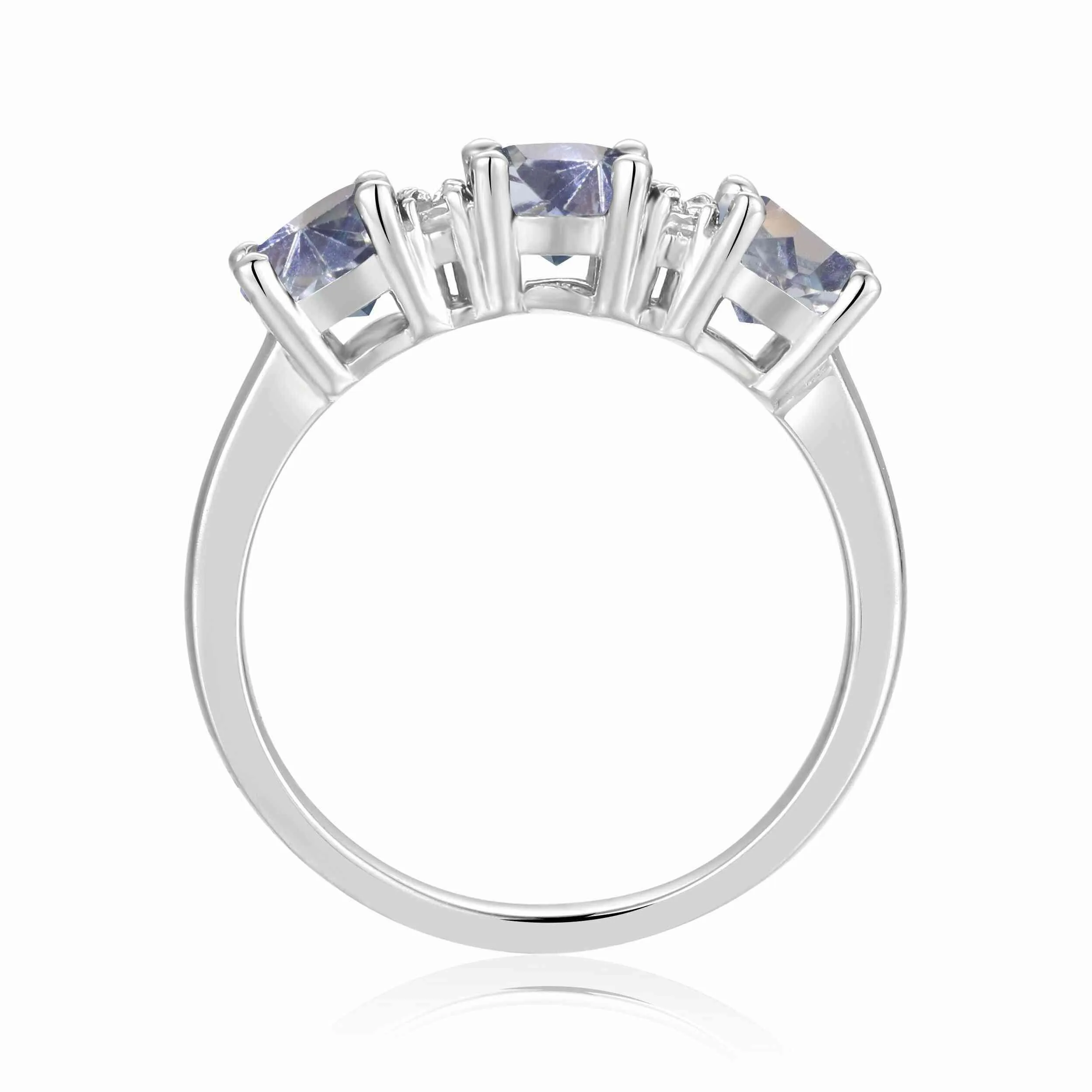 Aquamarine Three Stone Ring sold by Zulily product image thumbnail 5