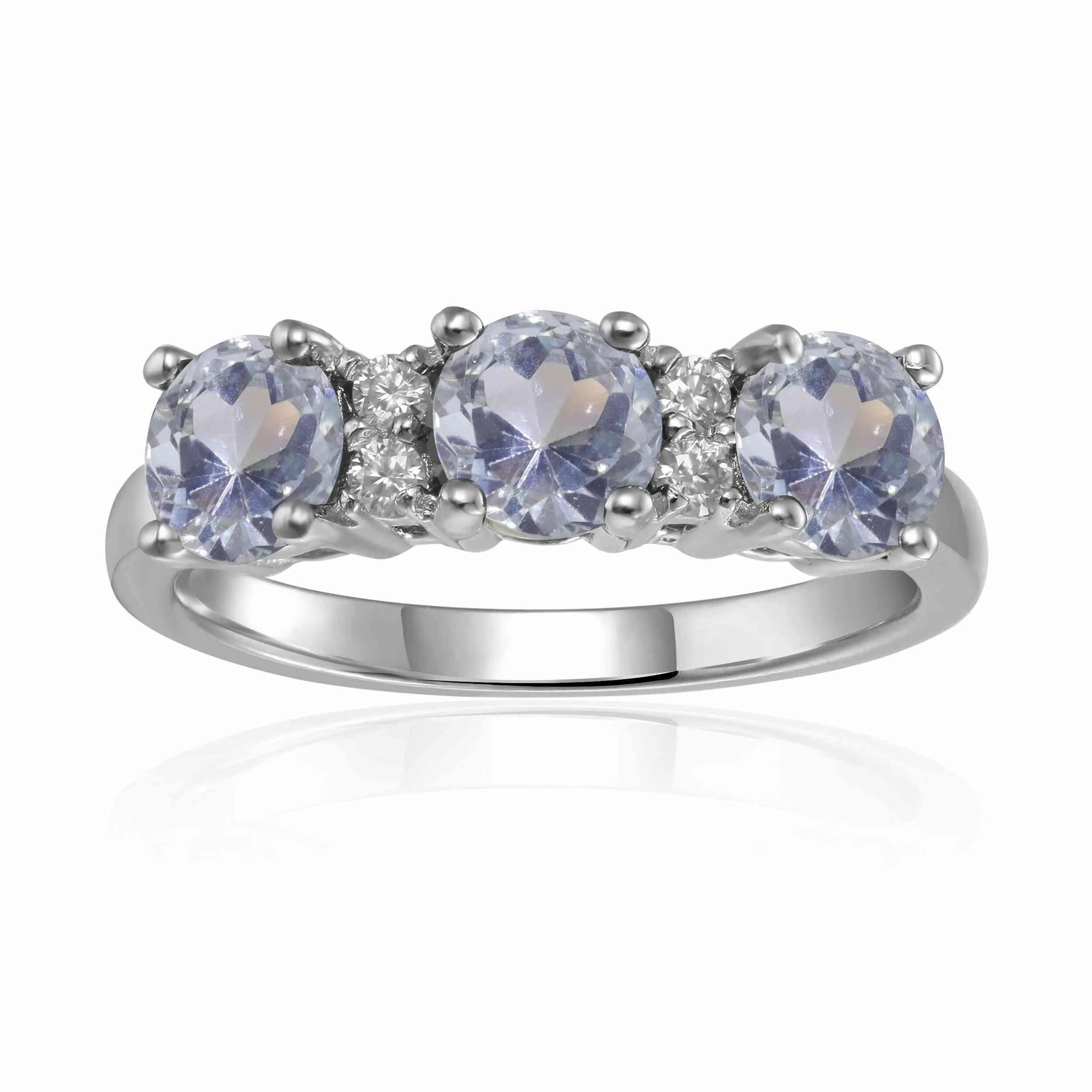Aquamarine Three Stone Ring sold by Zulily