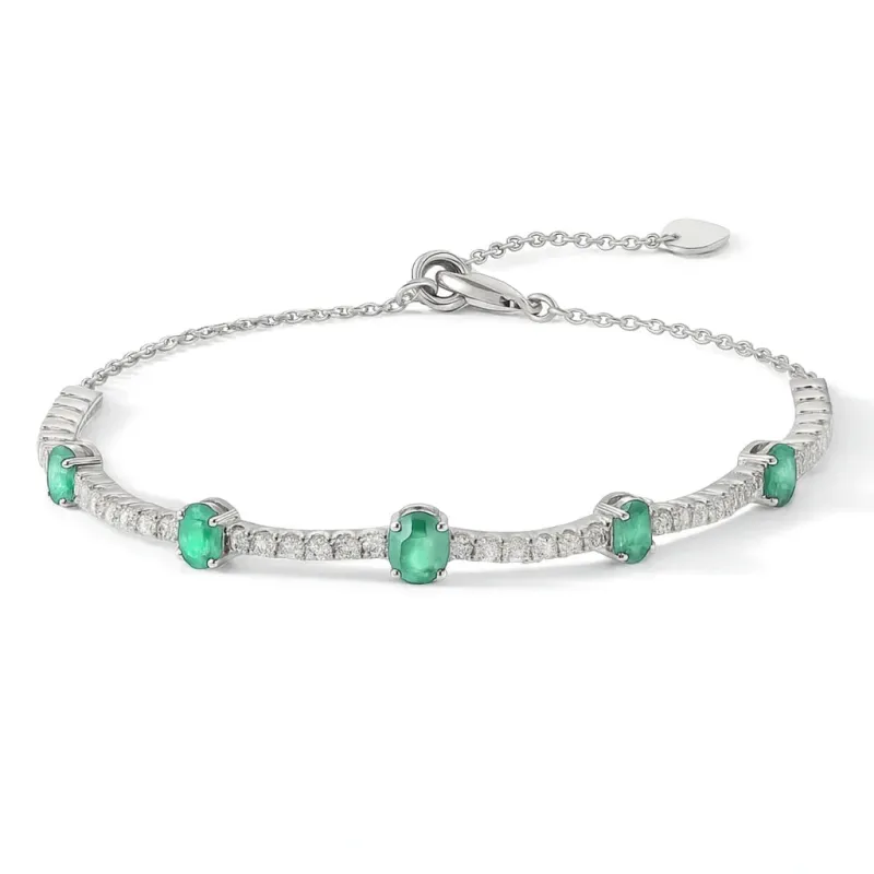 Emerald Adjustable Bracelet made by Zulily