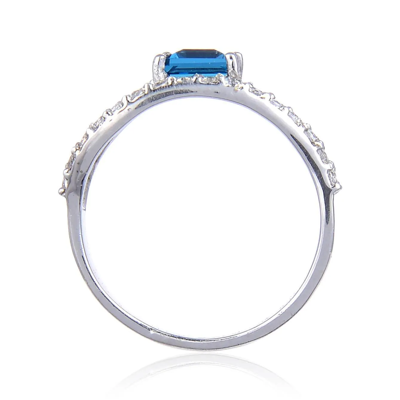 Blue Topaz Dual Band Fashion Ring sold by Zulily product image thumbnail 4