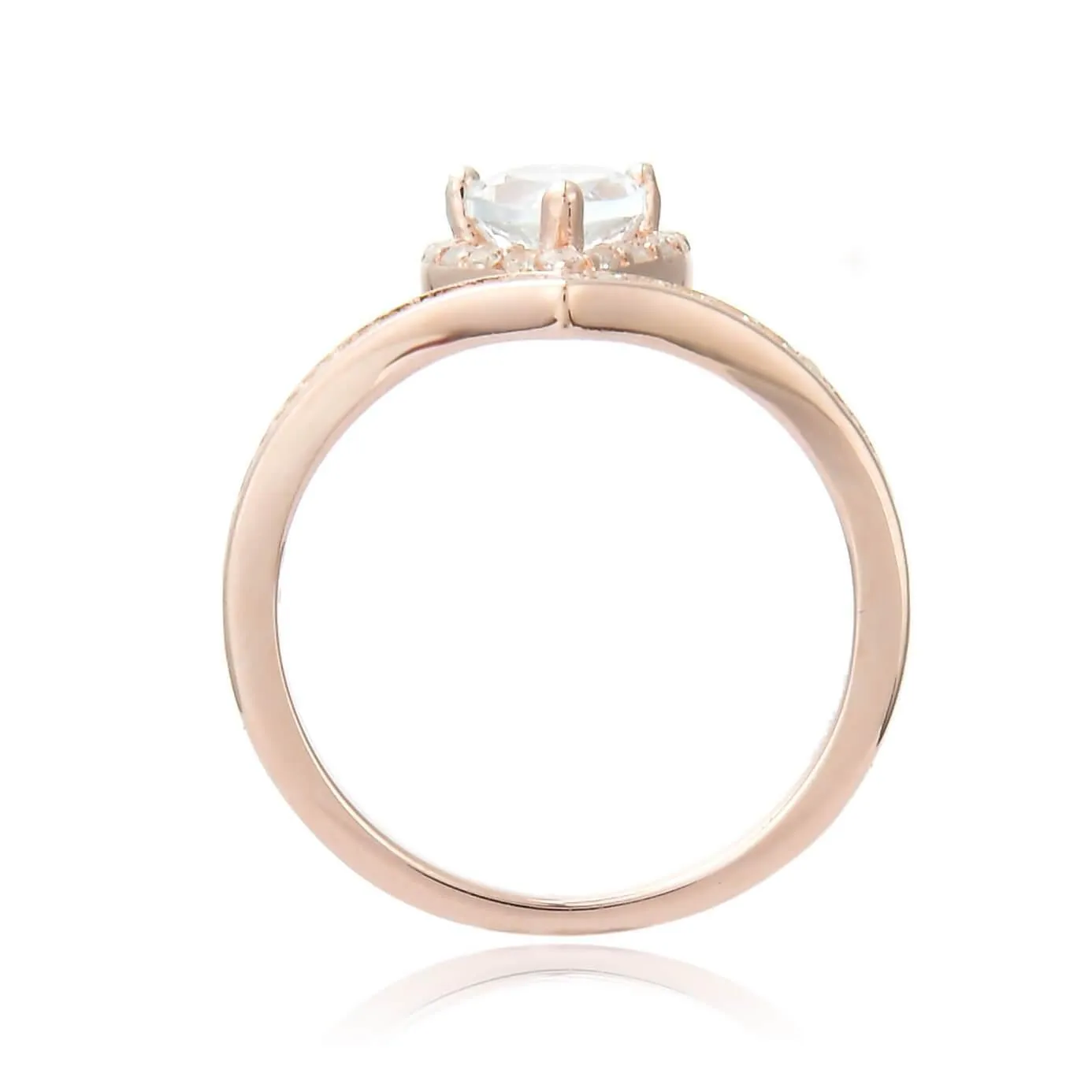 White Topaz Teardrop Ring sold by Zulily product image thumbnail 4