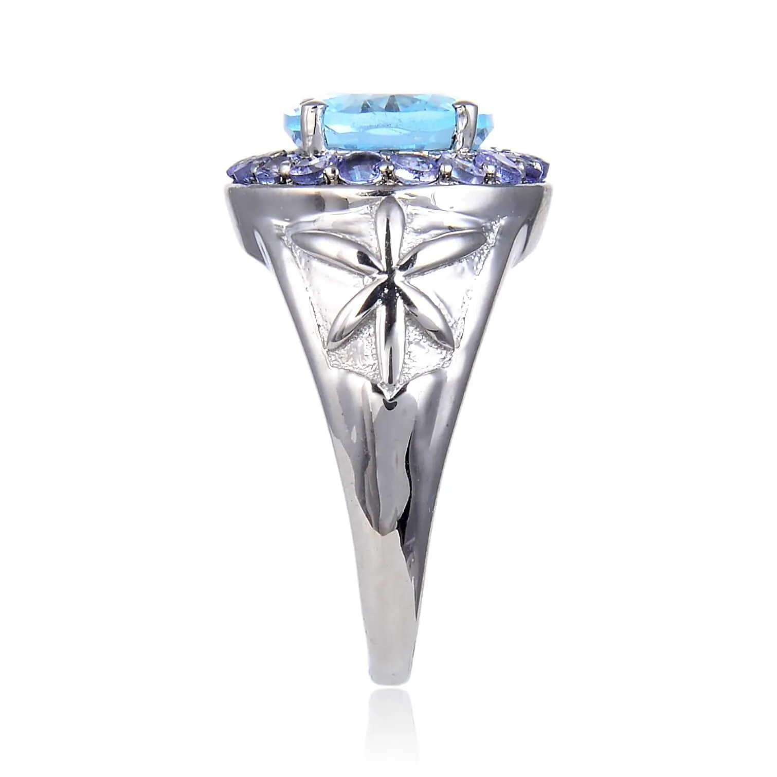 Blue Topaz and Tanzanite Statement Ring sold by Zulily product image thumbnail 5