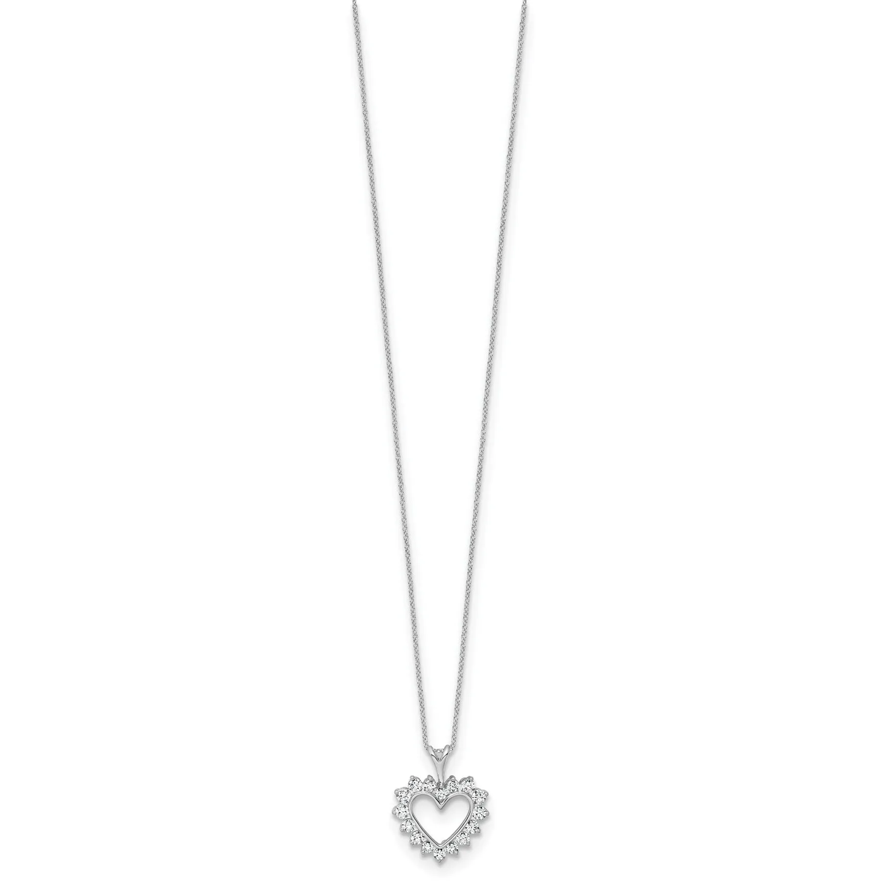 1/2 carat Lab Grown Diamond Heart Necklace sold by Zulily product image thumbnail 5