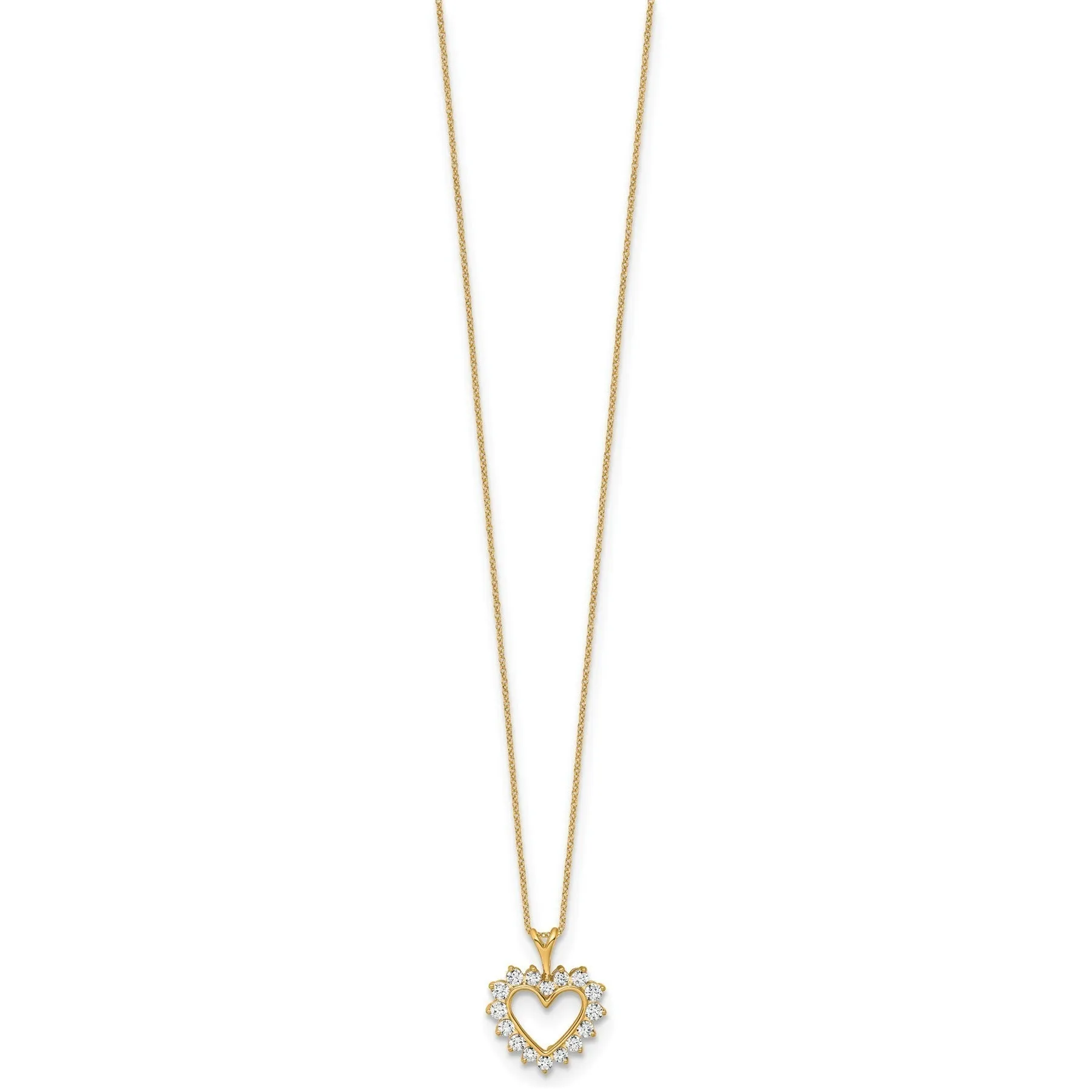 1/2 carat Lab Grown Diamond Heart Necklace sold by Zulily product image thumbnail 2