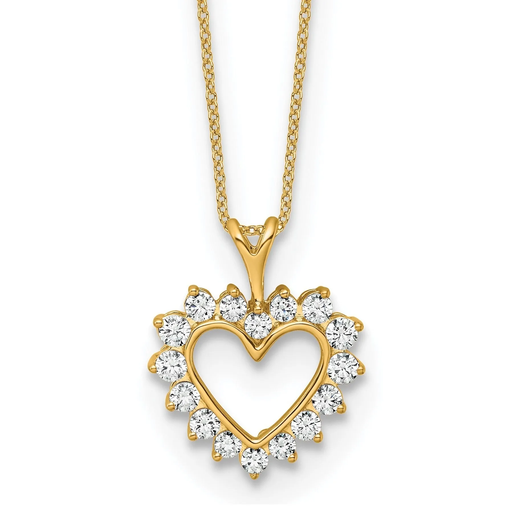 1/2 carat Lab Grown Diamond Heart Necklace sold by Zulily