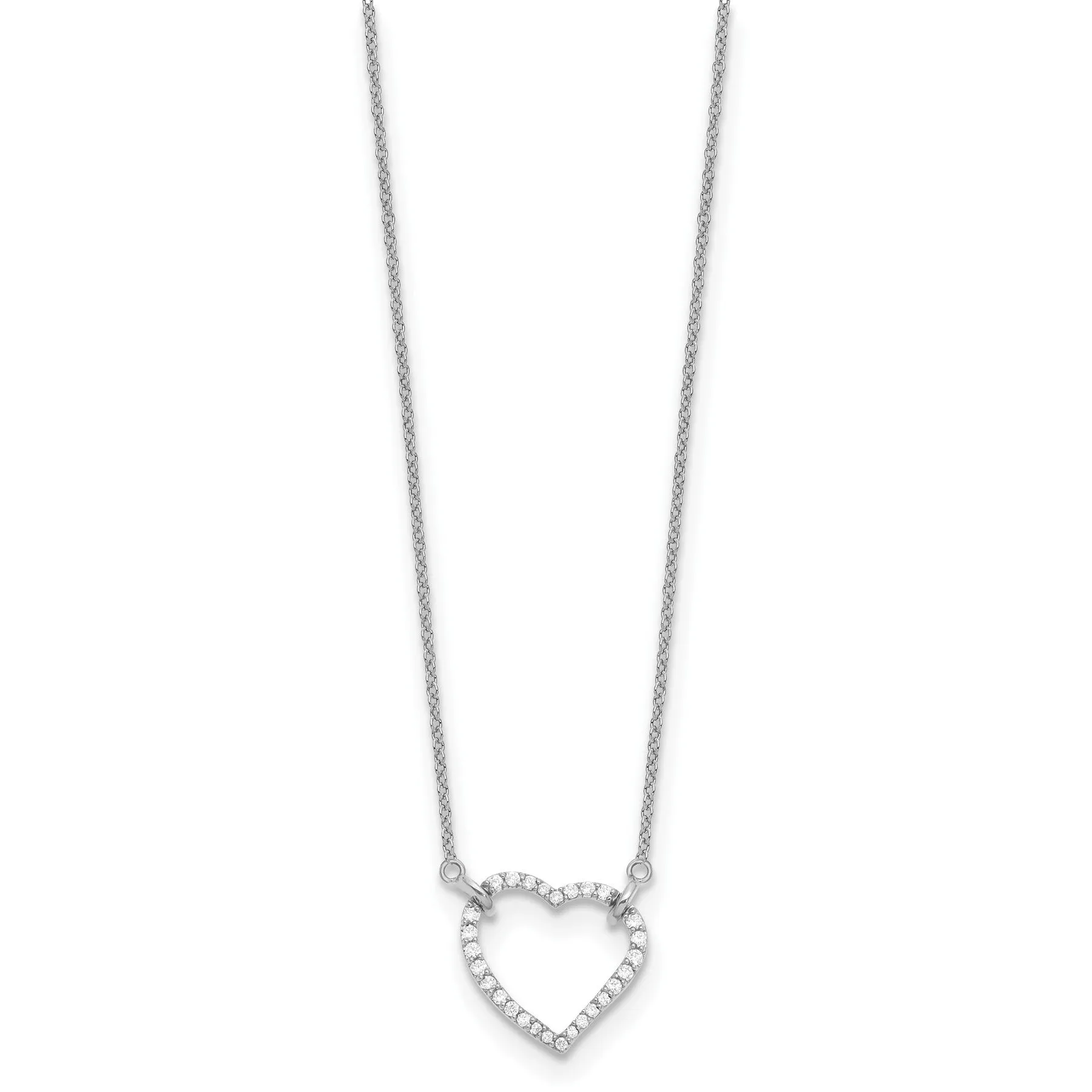 Diamond Heart Pendant Necklaces 1/5 ctw sold by Zulily product image thumbnail 3