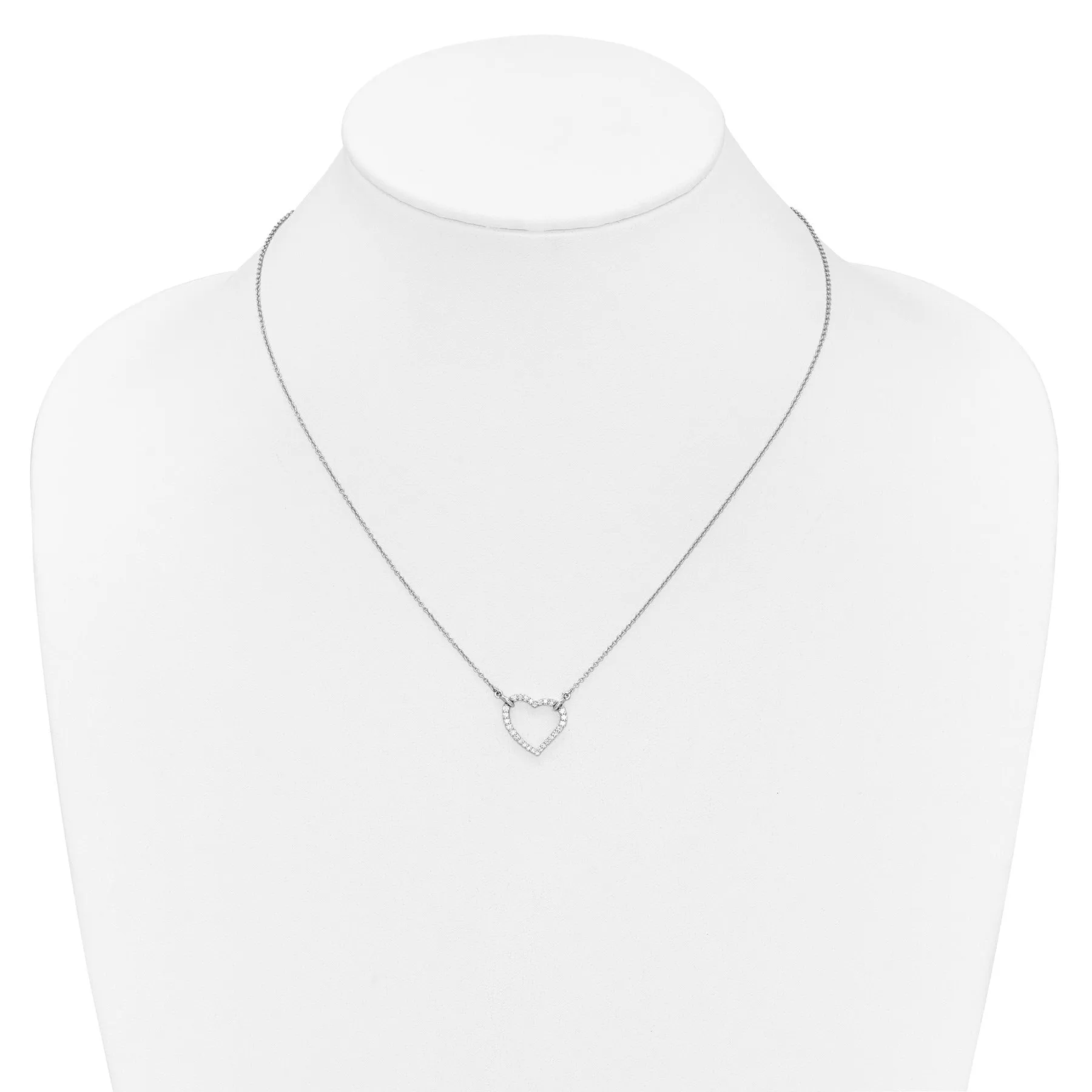 Diamond Heart Pendant Necklaces 1/5 ctw sold by Zulily product image thumbnail 4