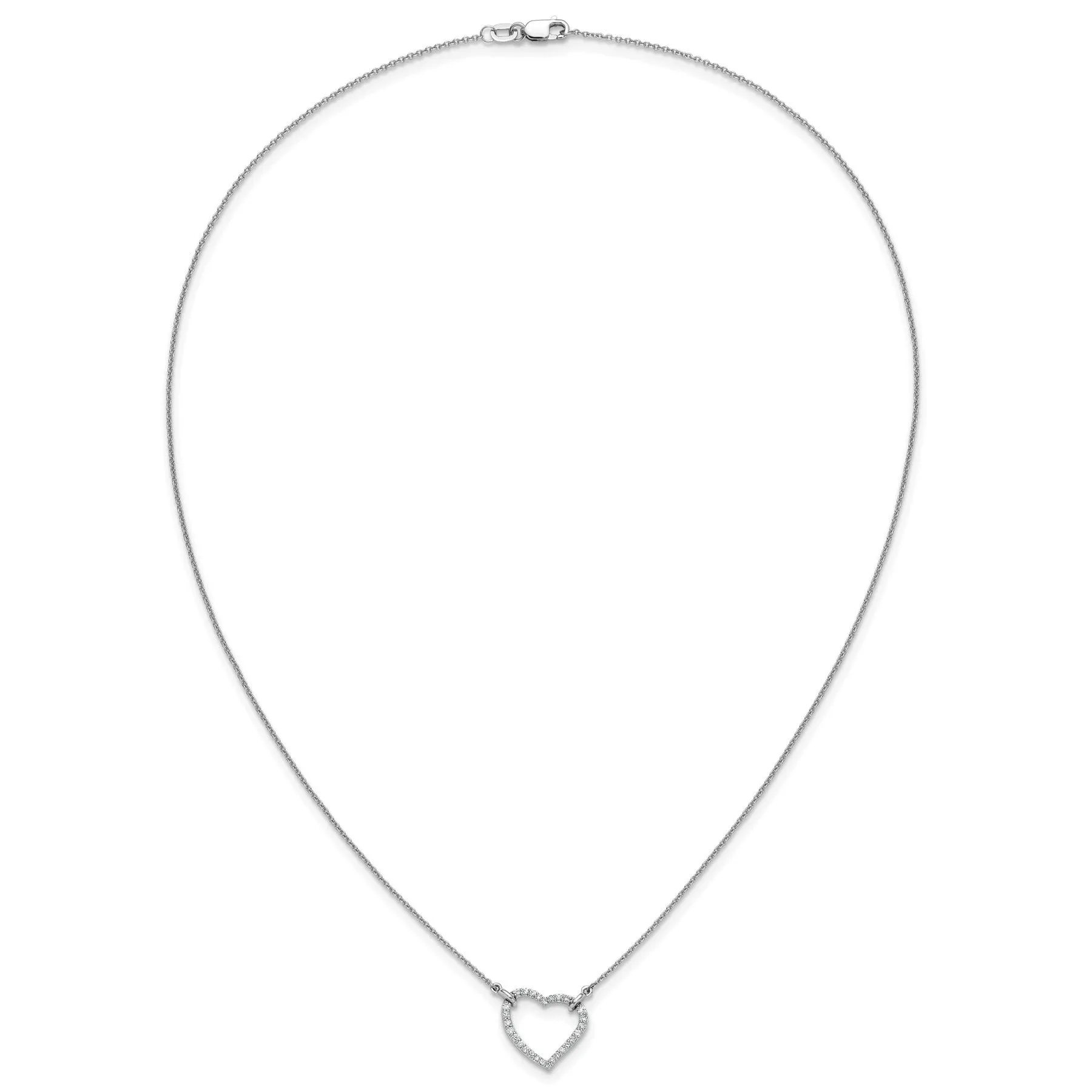 Diamond Heart Pendant Necklaces 1/5 ctw sold by Zulily product image thumbnail 5