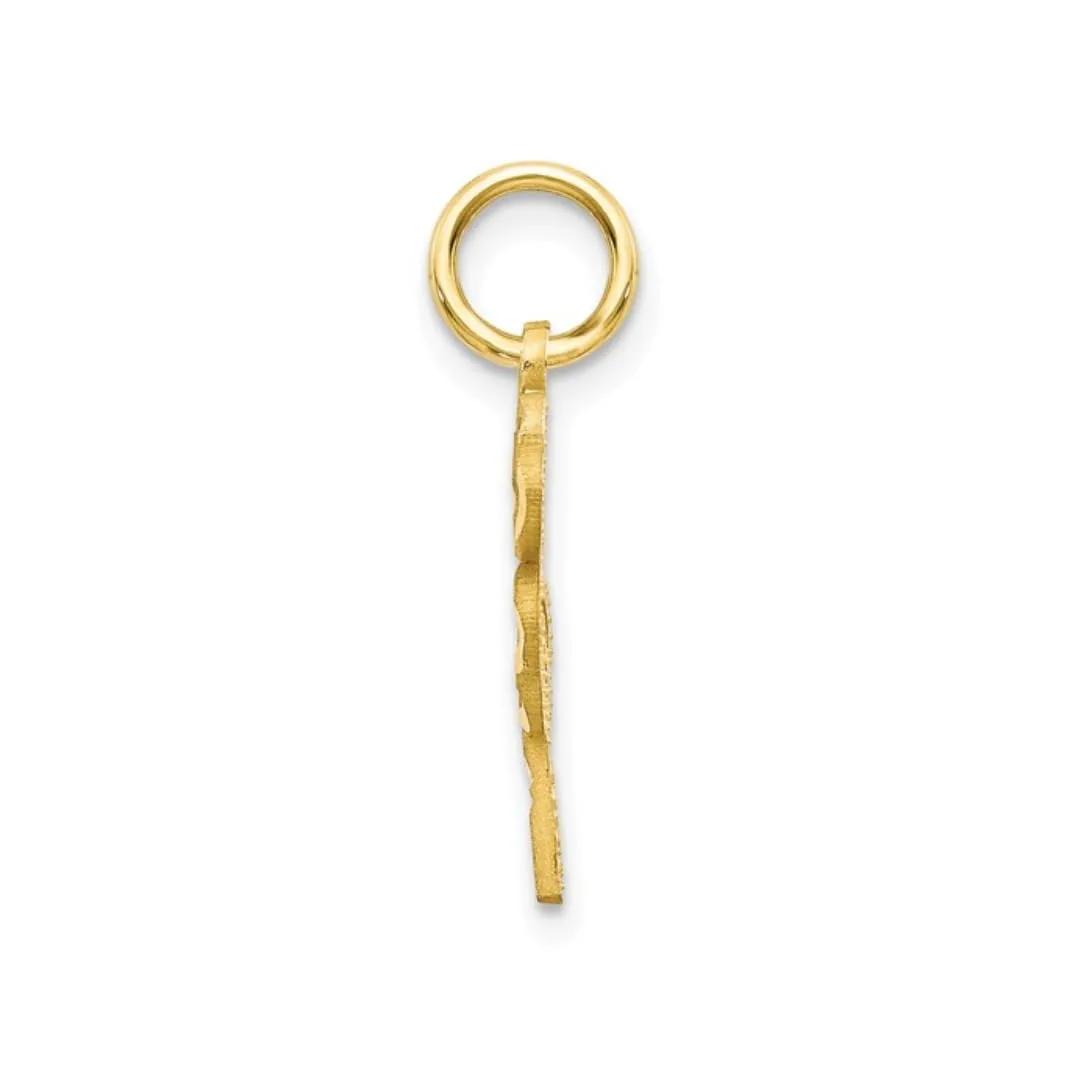 Good Luck Four Leaf Clover Charm 14K Yellow Gold Pendant sold by Zulily product image thumbnail 3