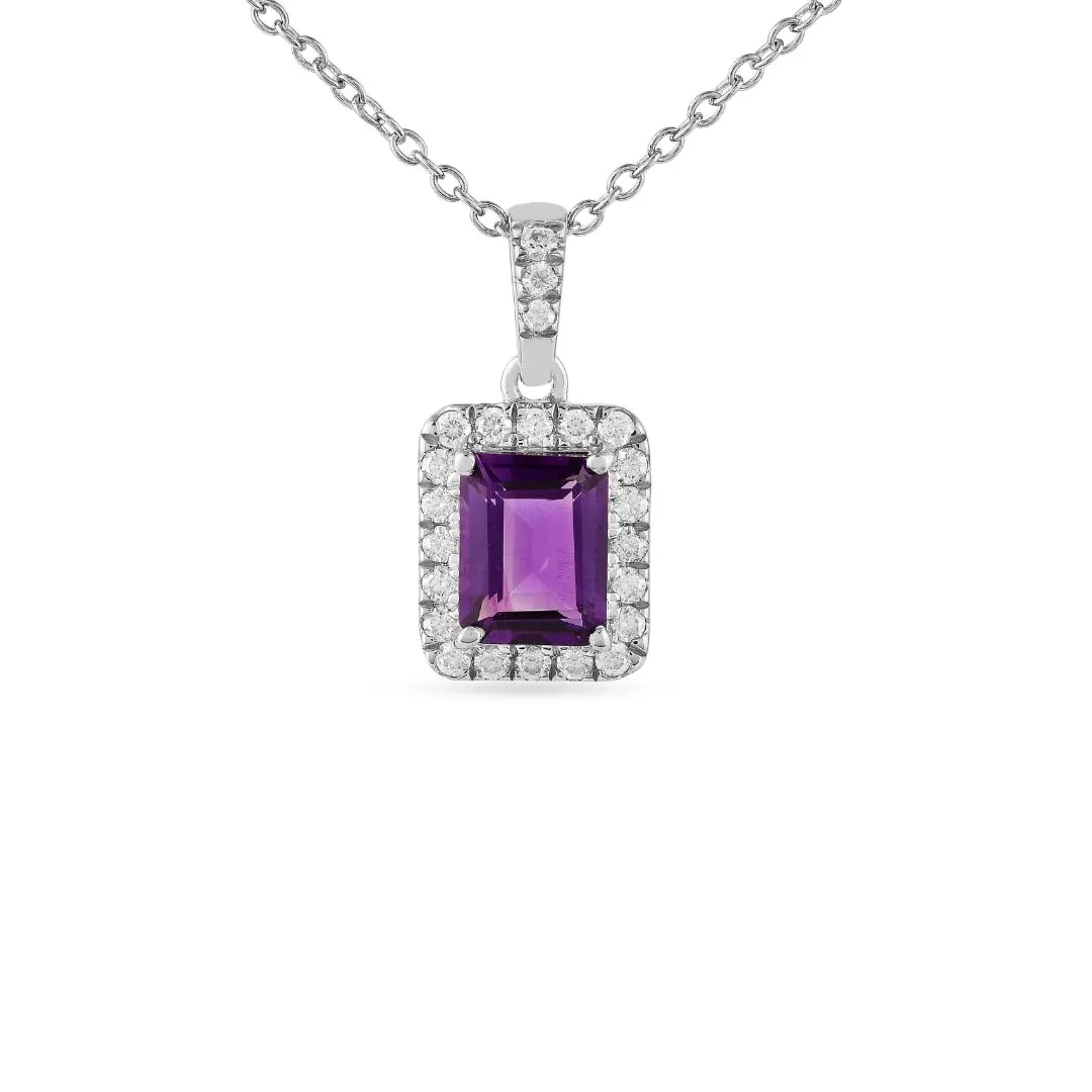 Silver Natural Amethyst Earrings and Necklace Jewelry Sets sold by Zulily product image thumbnail 2