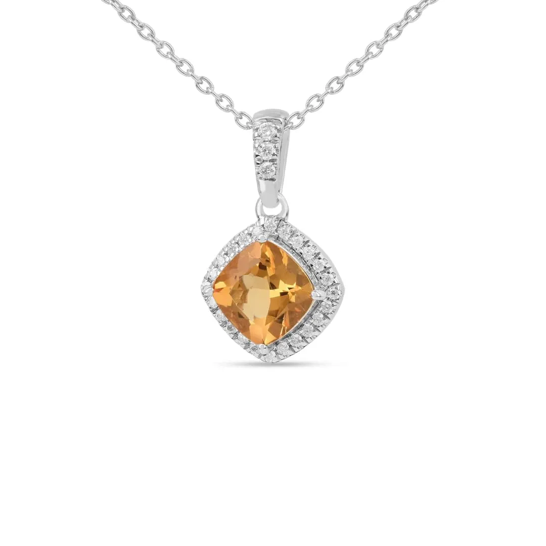 Silver Natural Cushion Citrine Earrings and Necklace Jewelry Sets sold by Zulily product image thumbnail 3