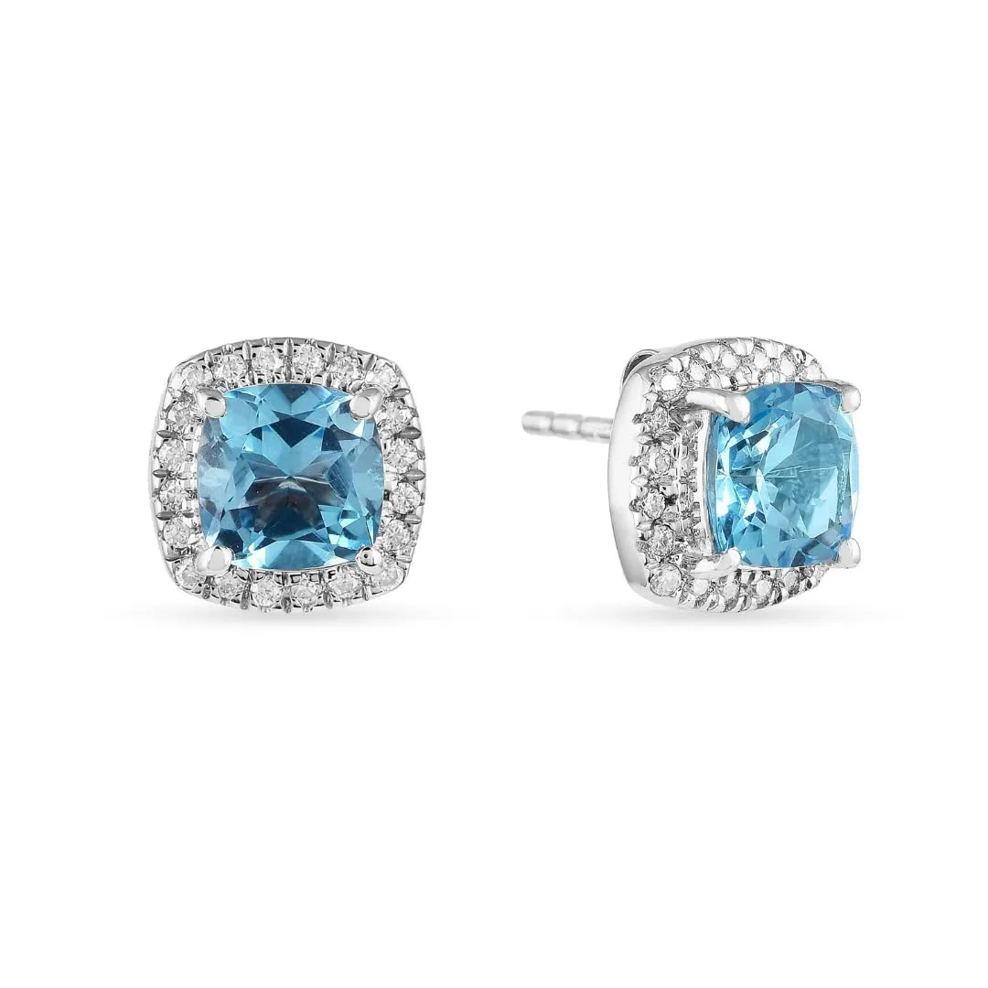 Earrings and Necklace Natural Cushion Blue Topaz Jewelry Sets sold by Zulily product image thumbnail 5