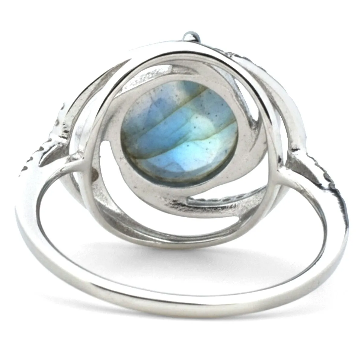 Natural Labradorite 925 Sterling Silver Statement Ring sold by Zulily product image thumbnail 3