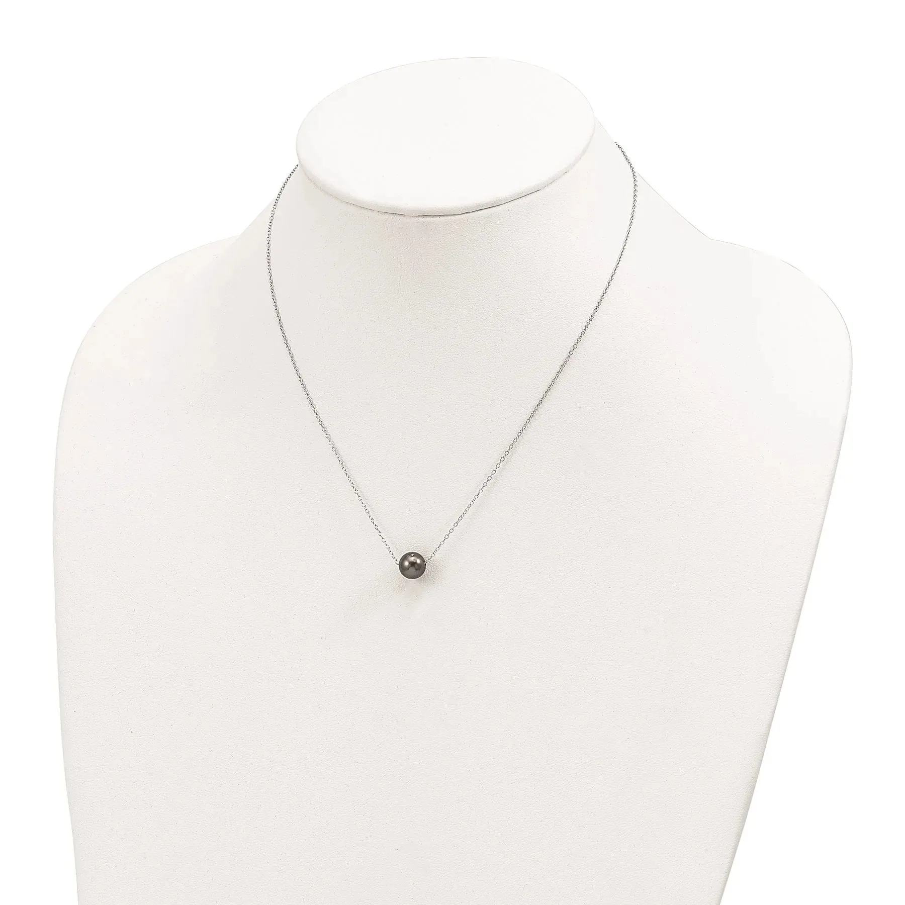 Black Cultured Tahitian Pearl Necklace sold by Zulily product image thumbnail 2