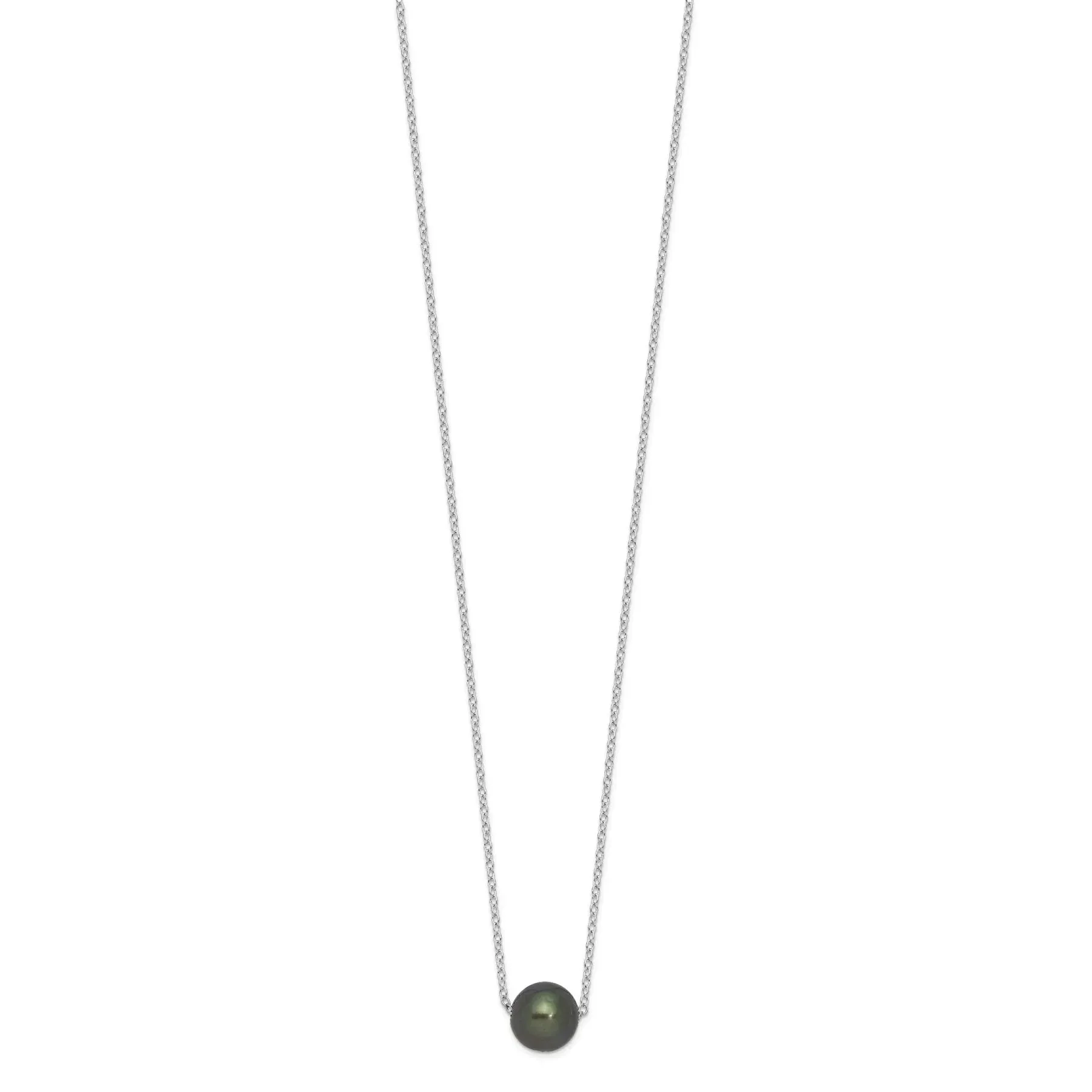 Black Cultured Tahitian Pearl Necklace sold by Zulily product image thumbnail 3