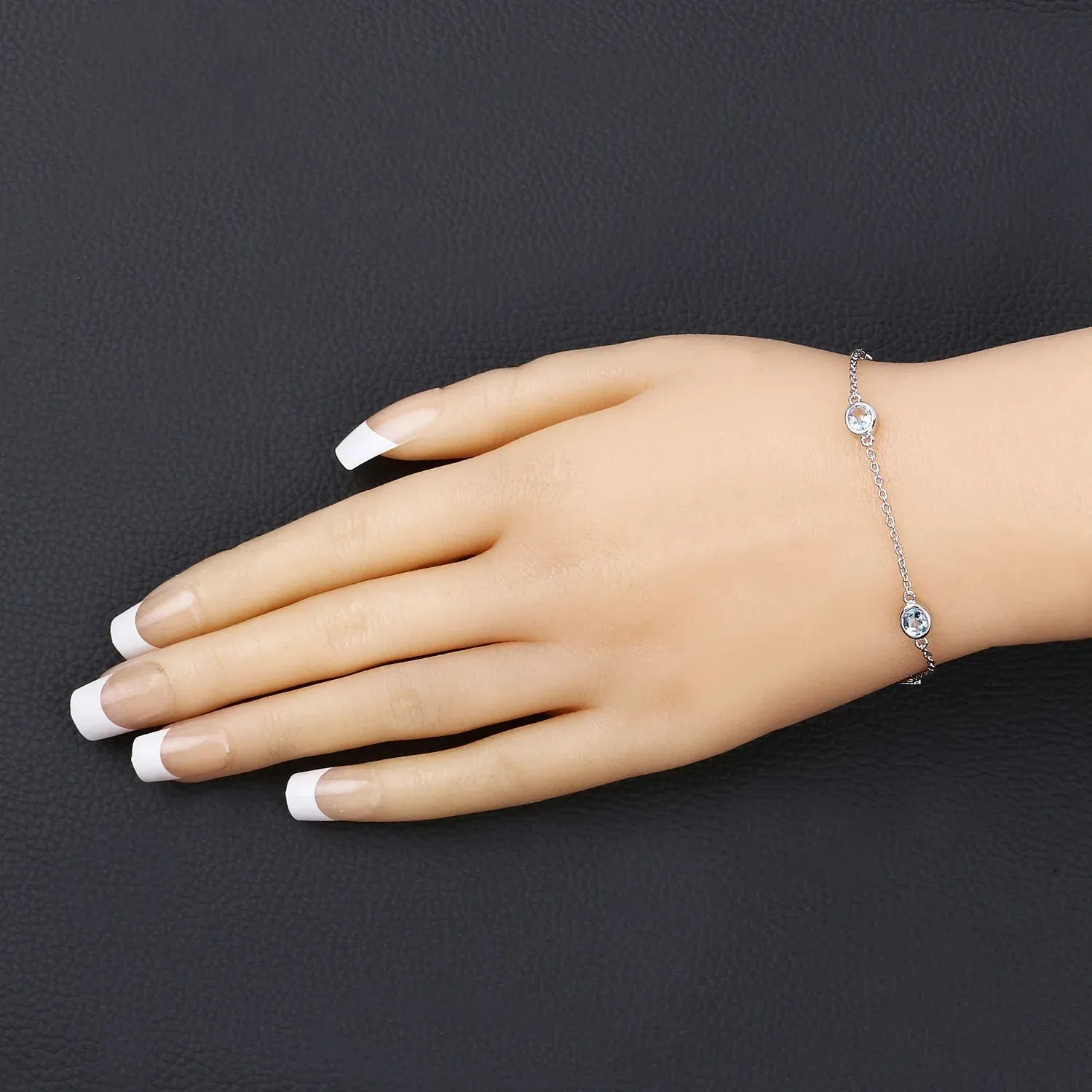 Genuine Blue Topaz By The Yard Bracelet sold by Zulily product image thumbnail 5