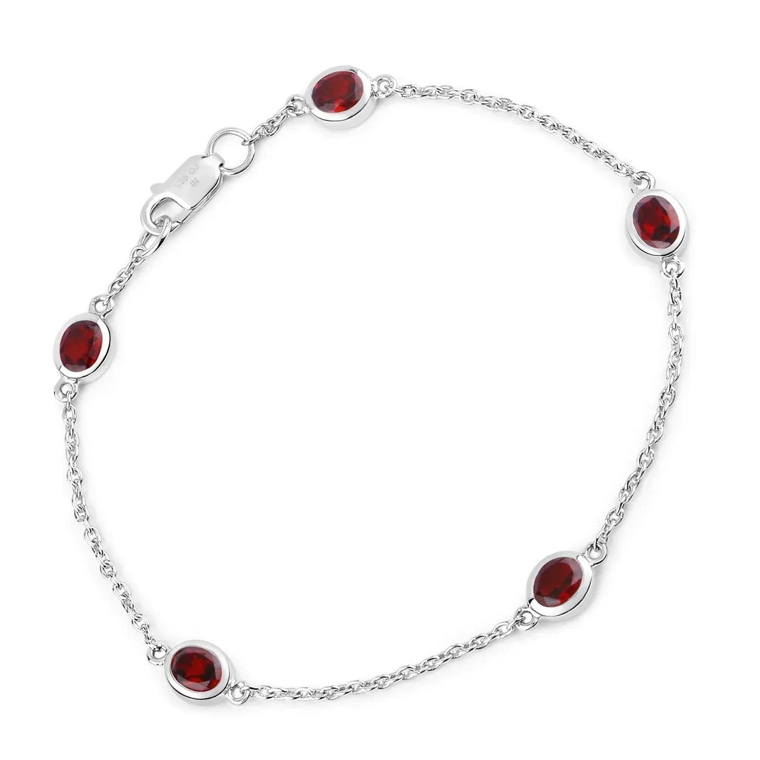 Genuine Garnet By The Yard Dainty Bracelet sold by Zulily product image thumbnail 3