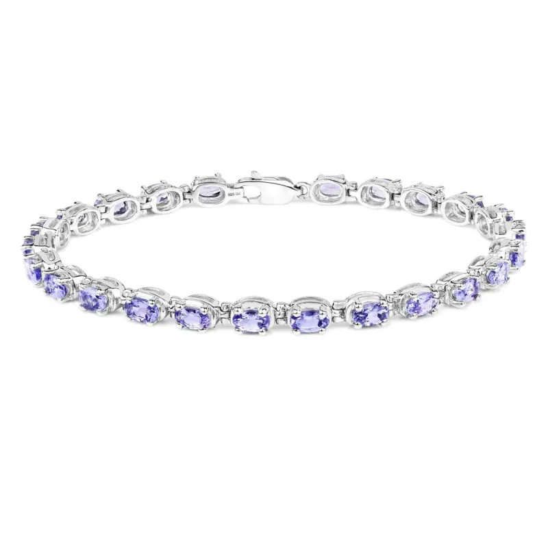 Genuine Purple Tanzanite Tennis Bracelet Women made by Zulily