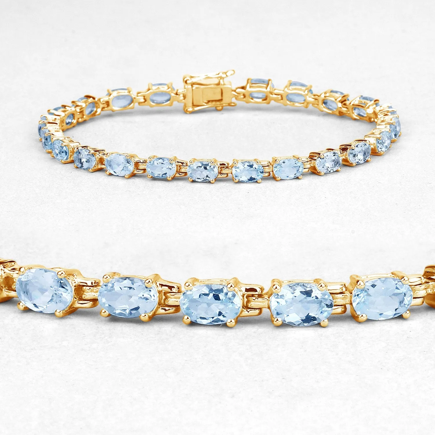 Silver Blue Topaz Bracelet sold by Zulily product image thumbnail 3