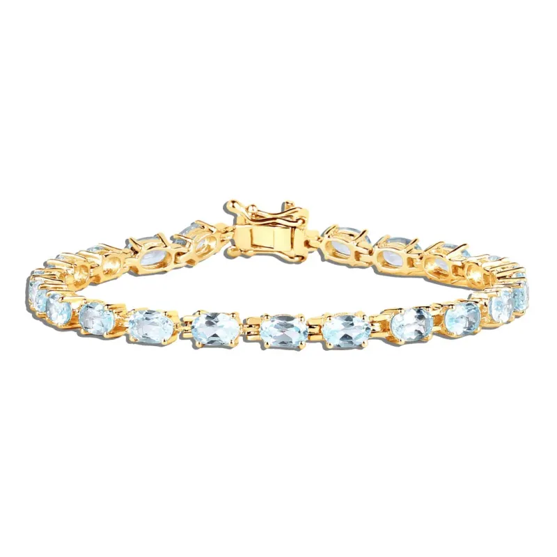 Silver Blue Topaz Bracelet made by Zulily