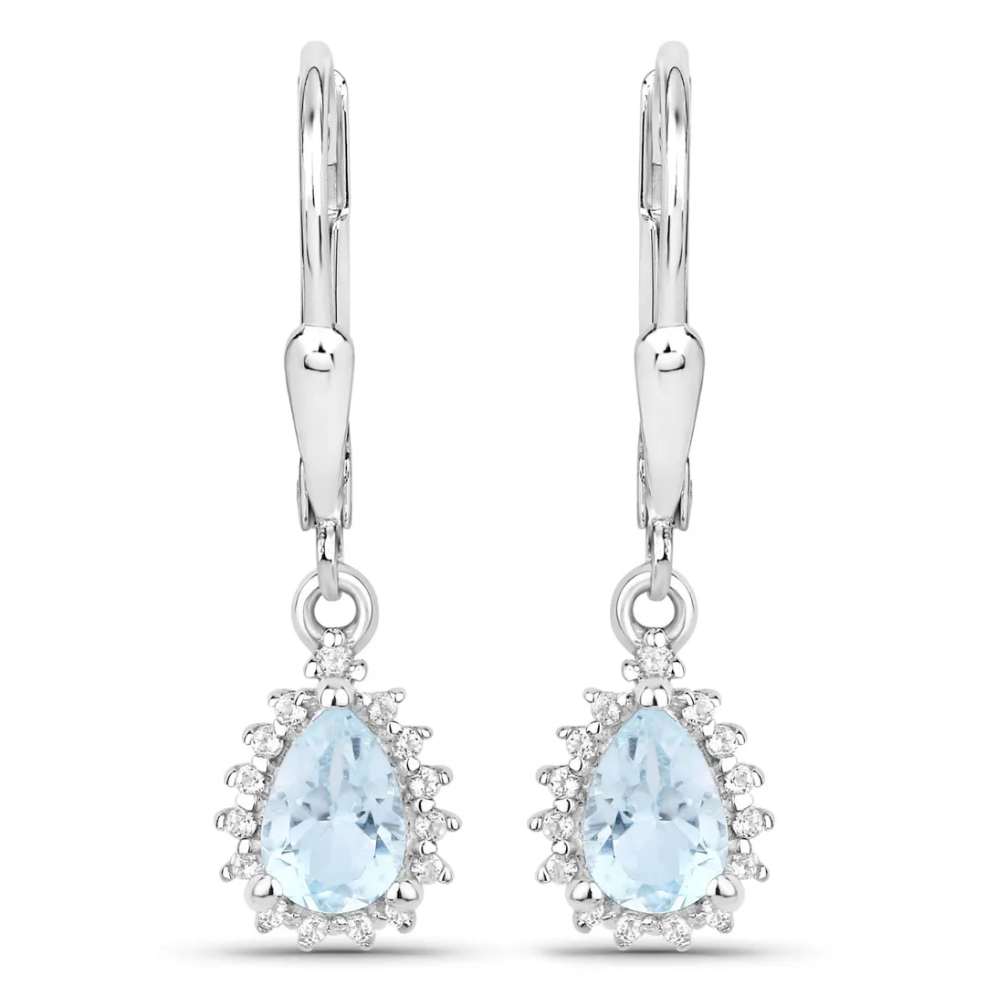 Fine Color Jewels 1.96 Cttw Oval Blue Sapphire & White Topaz 18K Yellow Gold Plated 925 Sterling Silver September Birthstone Jewelry Set sold by Zulily product image thumbnail 3