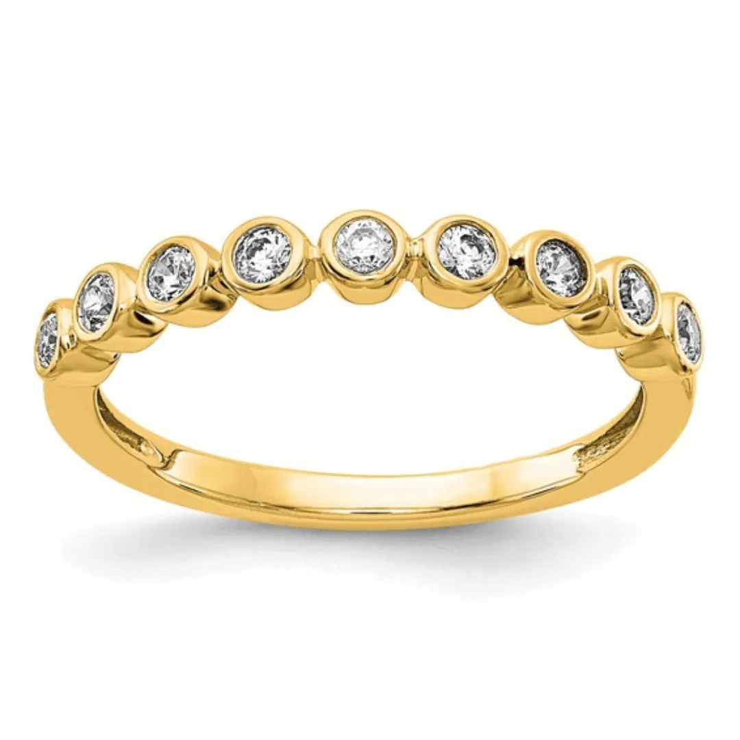 14K Gold Lab Diamond Half Eternity Ring sold by Zulily