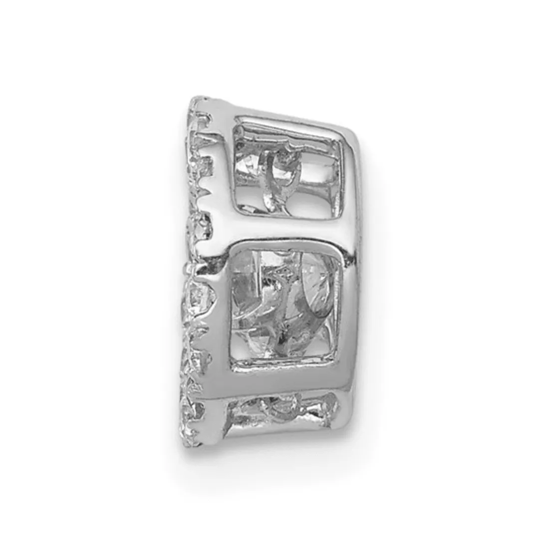14K White Gold Lab Grown Diamond Round Solitaire Pendant sold by Zulily product image thumbnail 2
