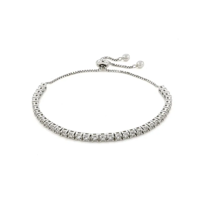 White Sapphire Tennis Bracelet made by Zulily