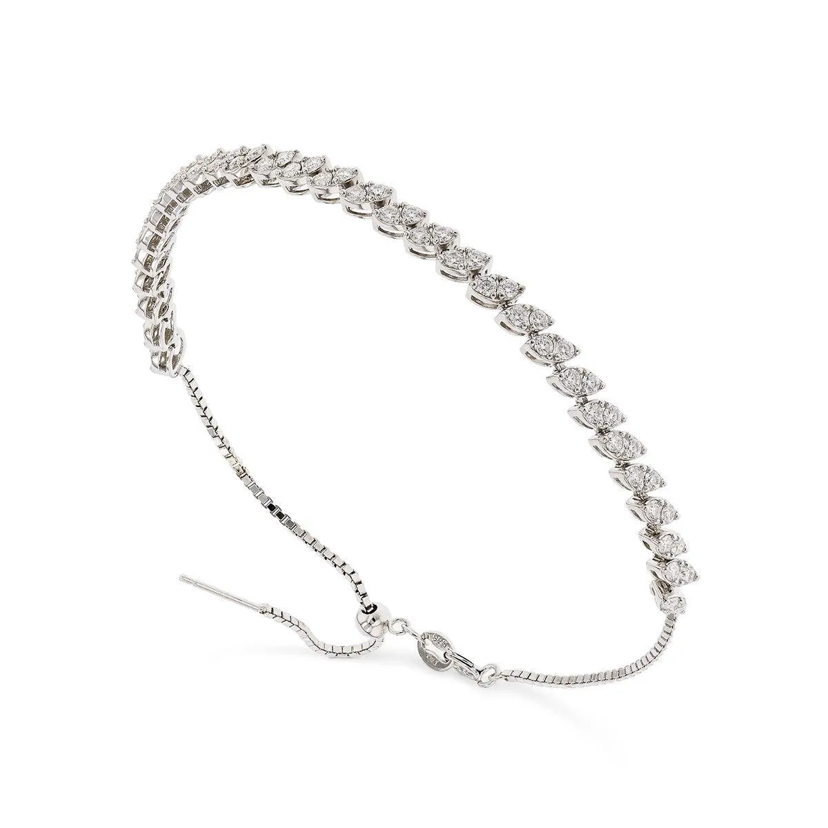 Marquise Style Round Moissanite Bracelet sold by Zulily product image thumbnail 3