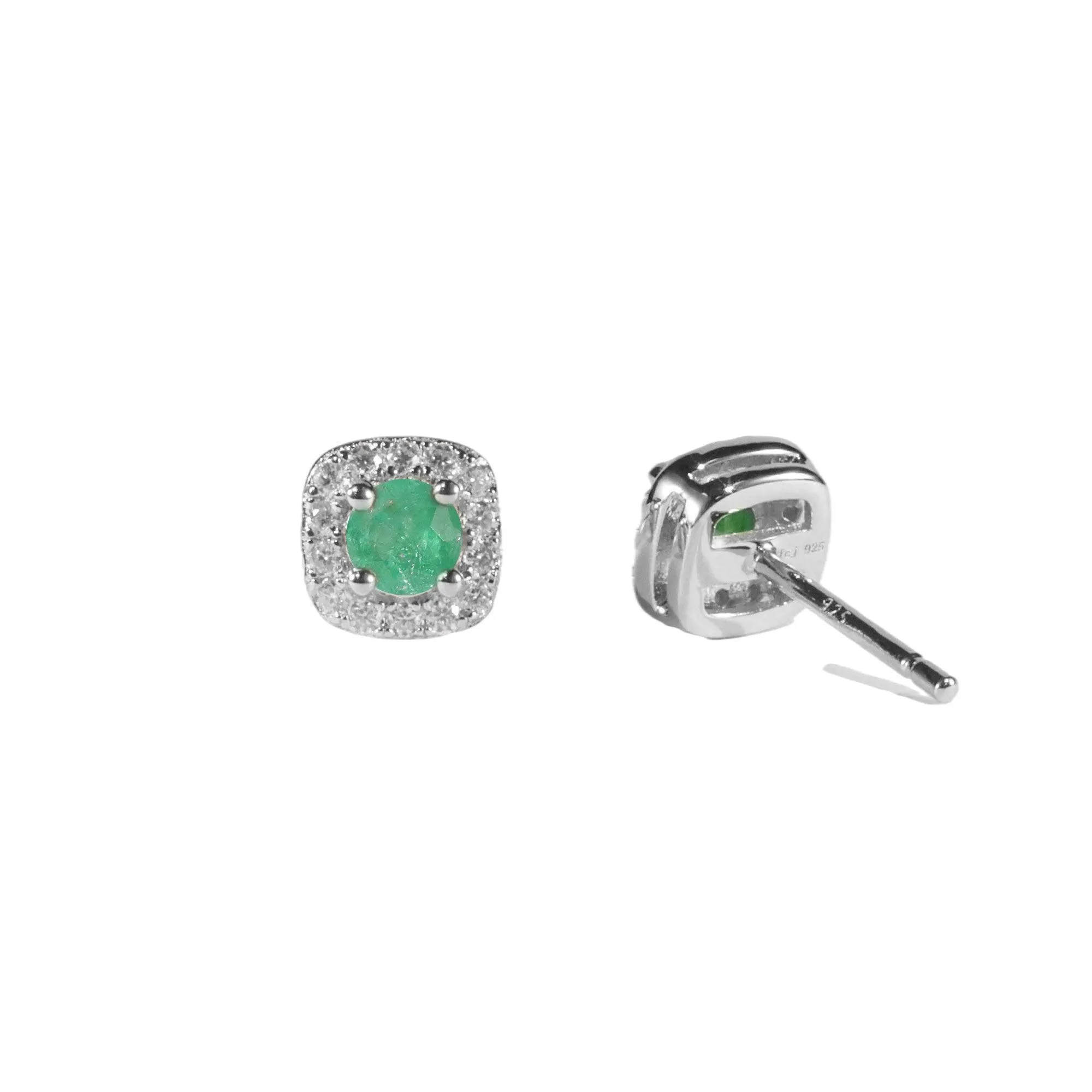 Emerald Halo Earrings sold by Zulily product image thumbnail 2