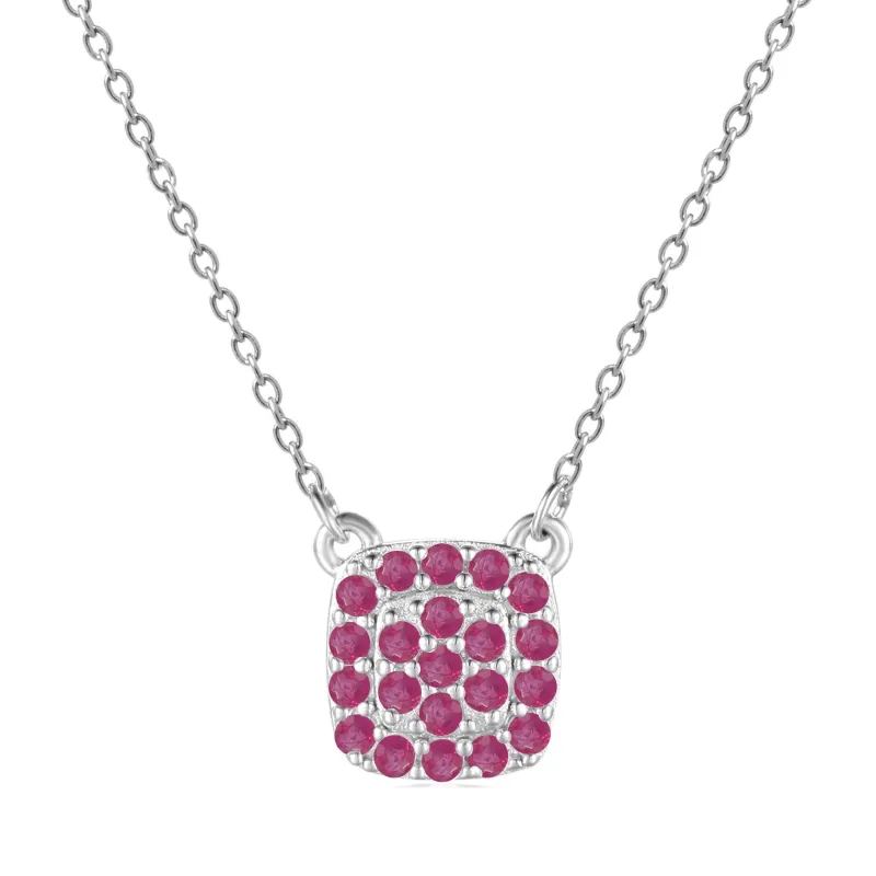 Ruby Encrusted Pendant Necklace made by Zulily