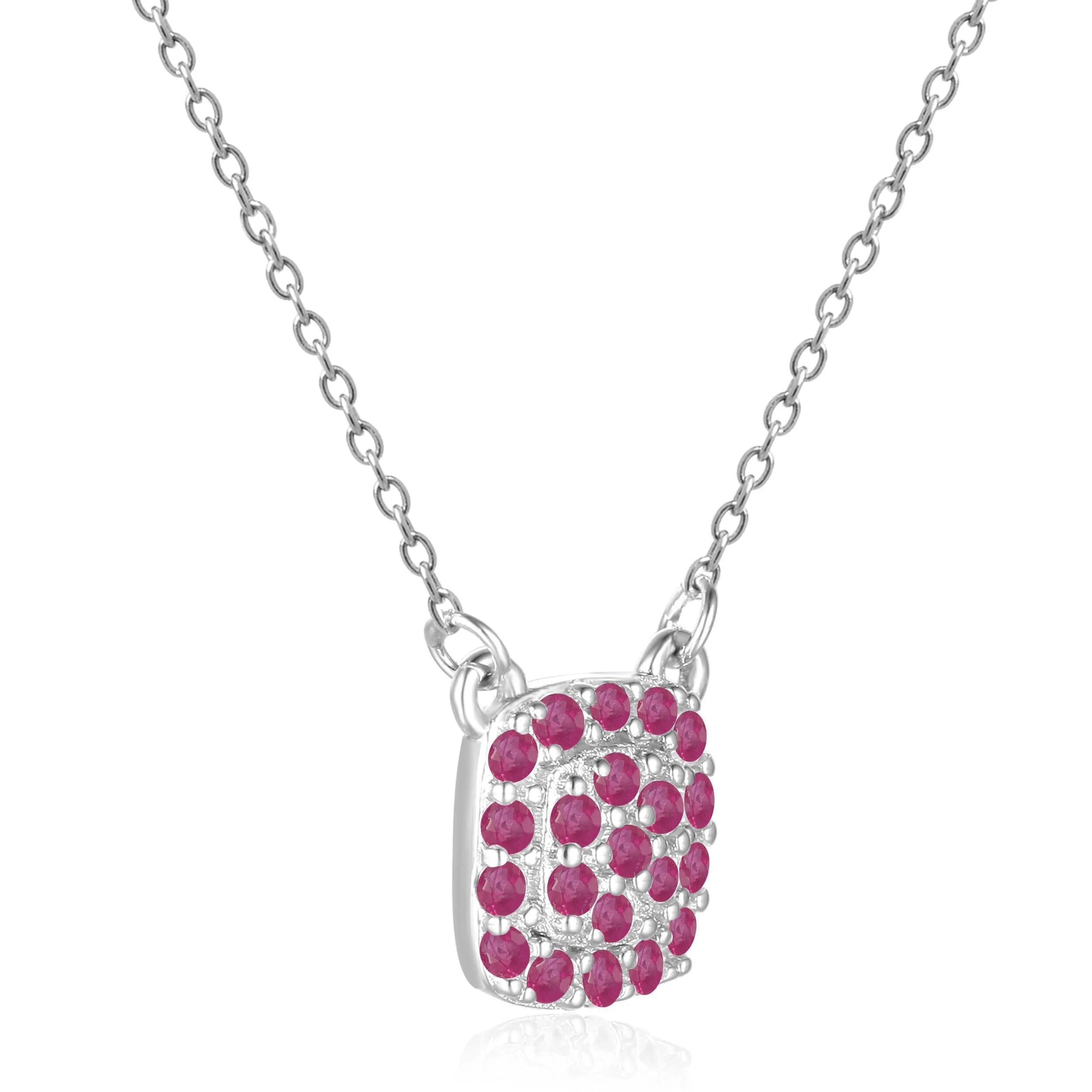 Ruby Encrusted Pendant Necklace sold by Zulily product image thumbnail 2