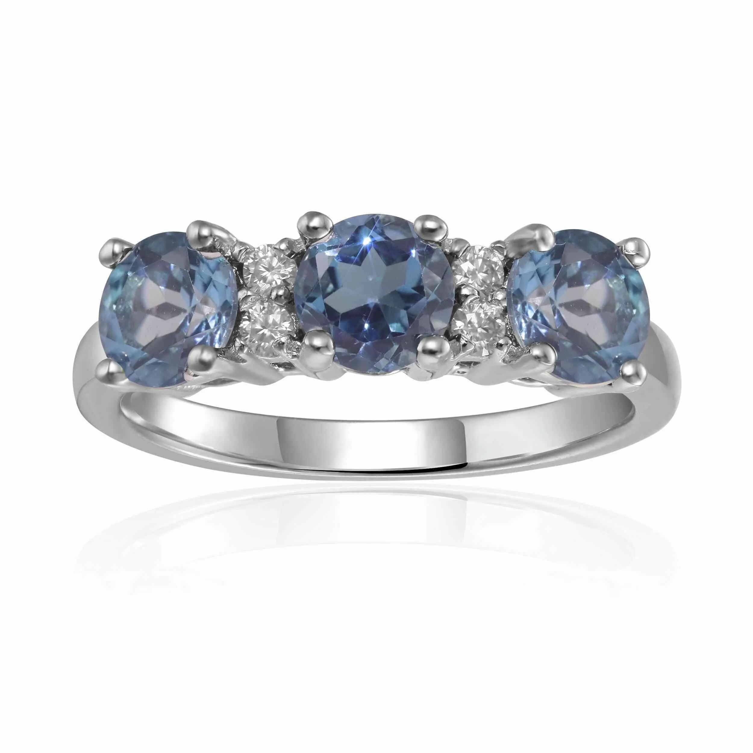 Three Stone London Blue Topaz Ring sold by Zulily