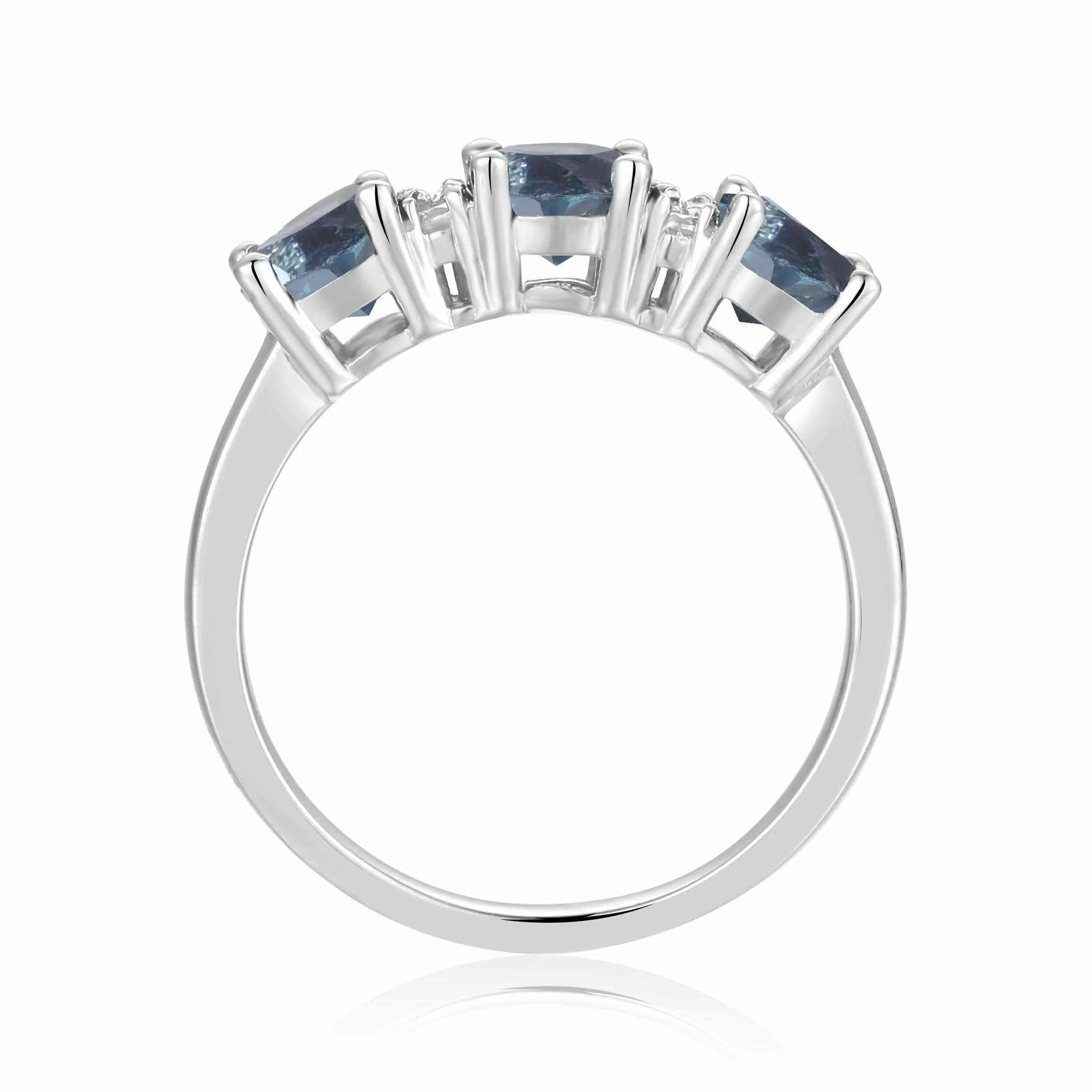 Three Stone London Blue Topaz Ring sold by Zulily product image thumbnail 5