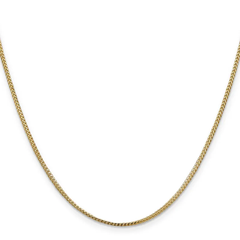 14K Yellow Gold 1.1 mm Franco Chain made by Zulily