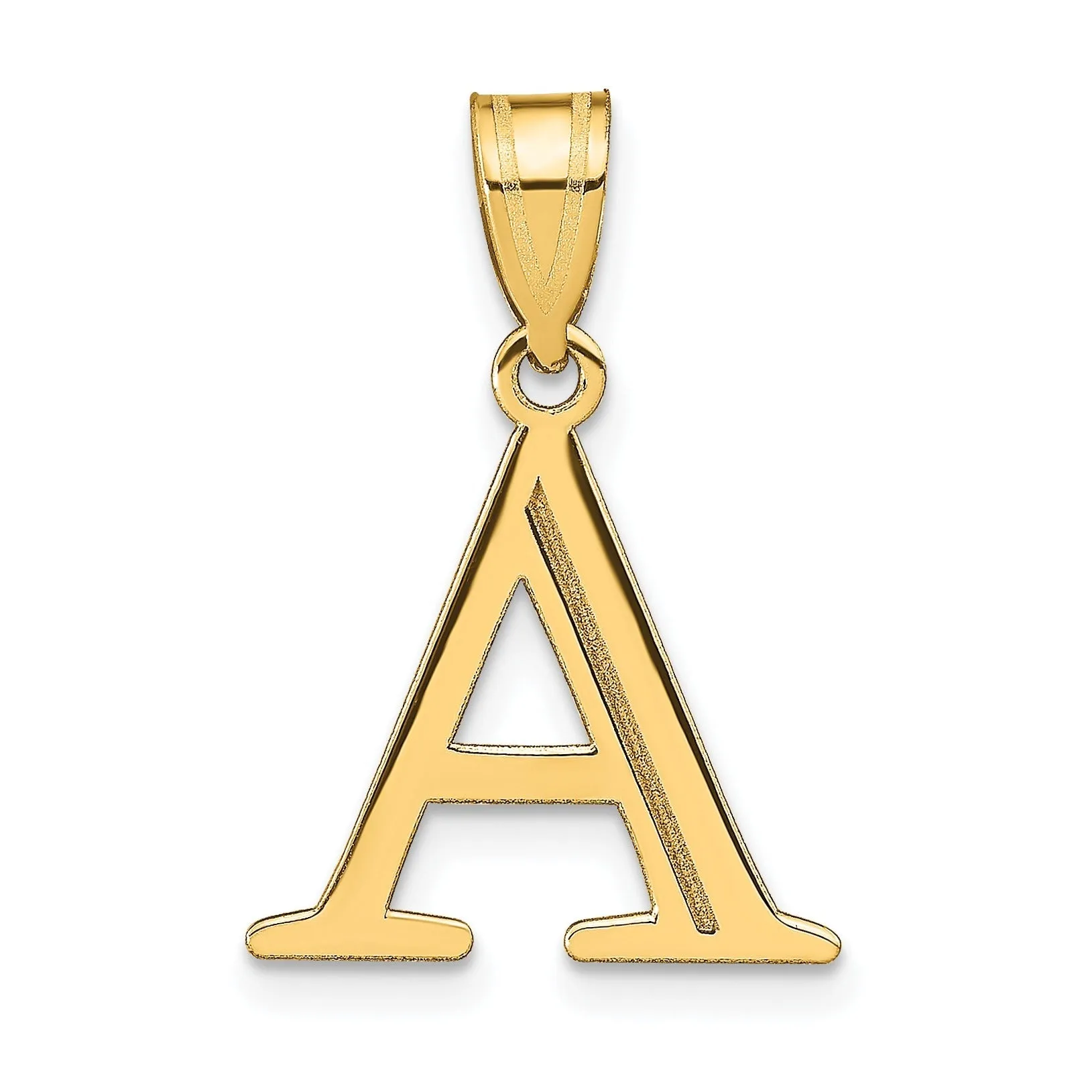 14K Gold Etched Initial Pendants sold by Zulily