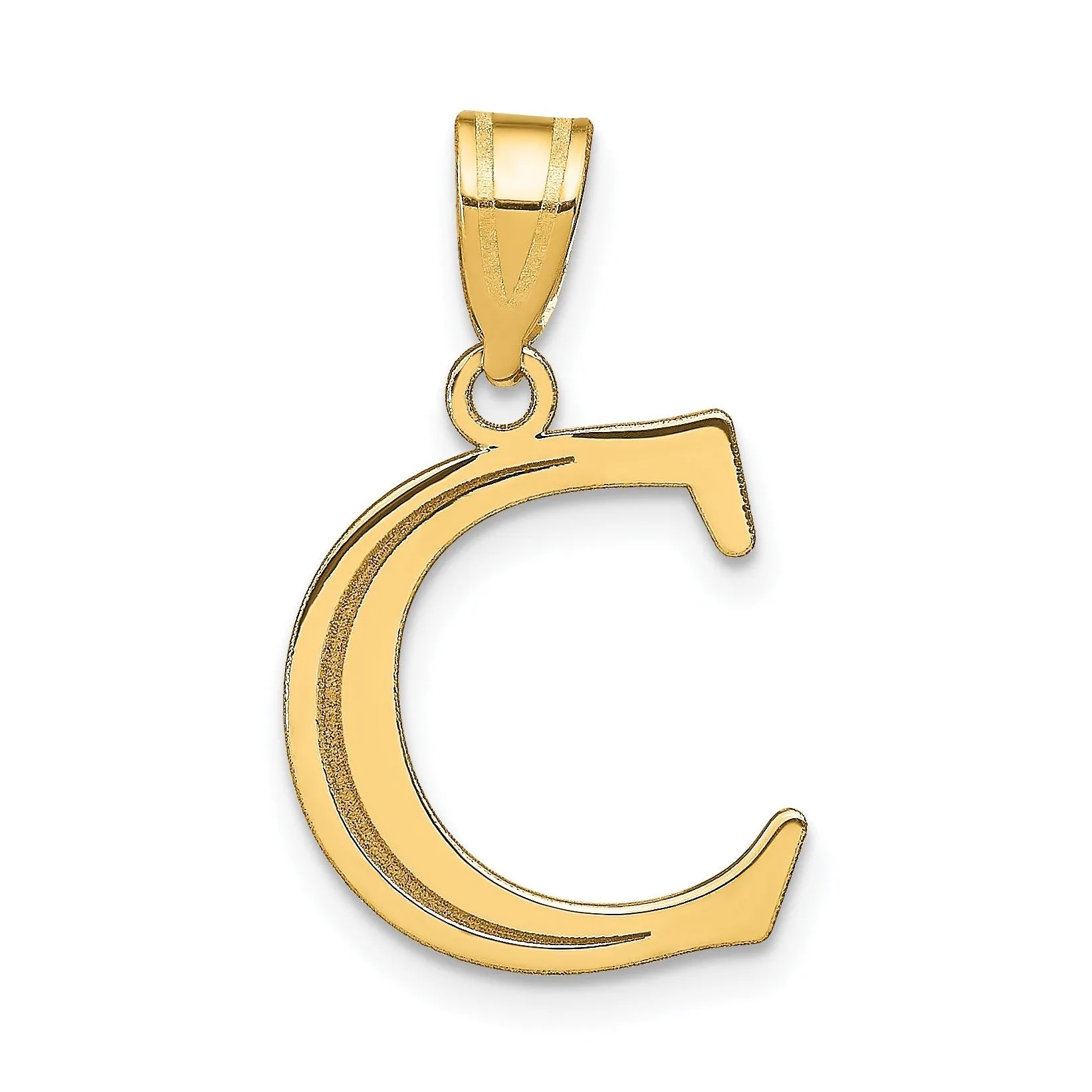 14K Gold Etched Initial Pendants sold by Zulily product image thumbnail 5