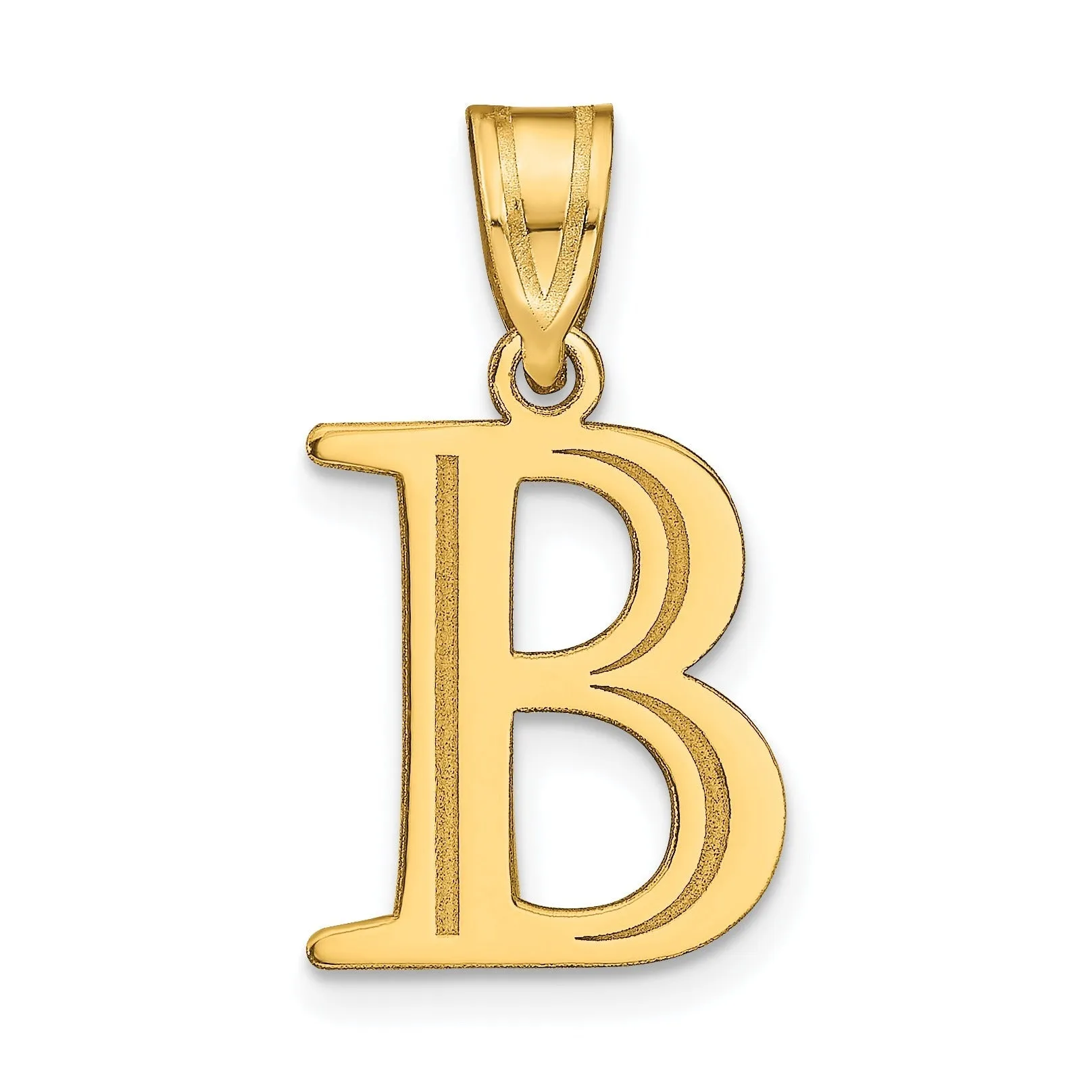 14K Gold Etched Initial Pendants sold by Zulily product image thumbnail 3